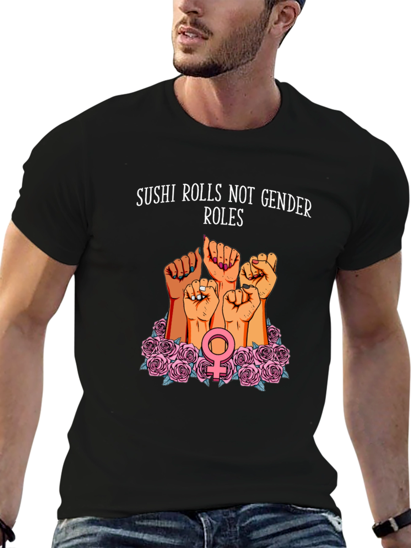 Feminist Sushi Rolls T-Shirt: Gender Equality Tee