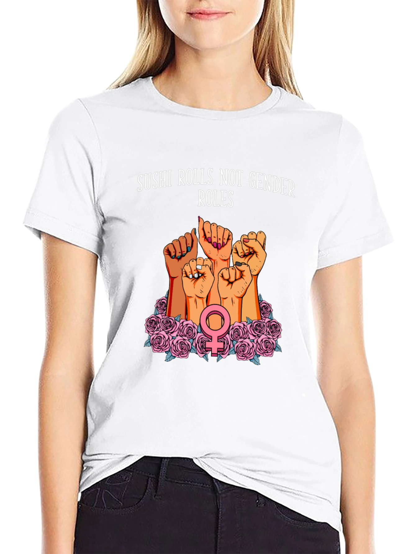 Feminist Sushi Rolls T-Shirt: Gender Equality Tee