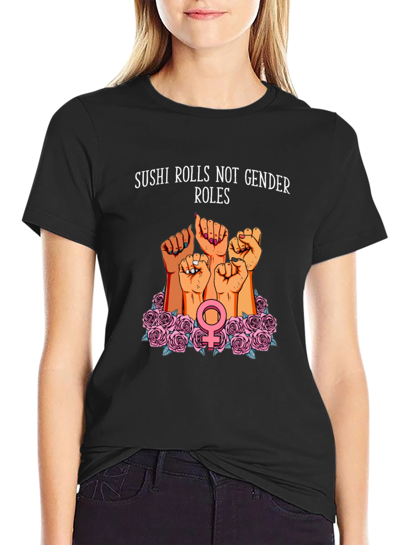 Feminist Sushi Rolls T-Shirt: Gender Equality Tee