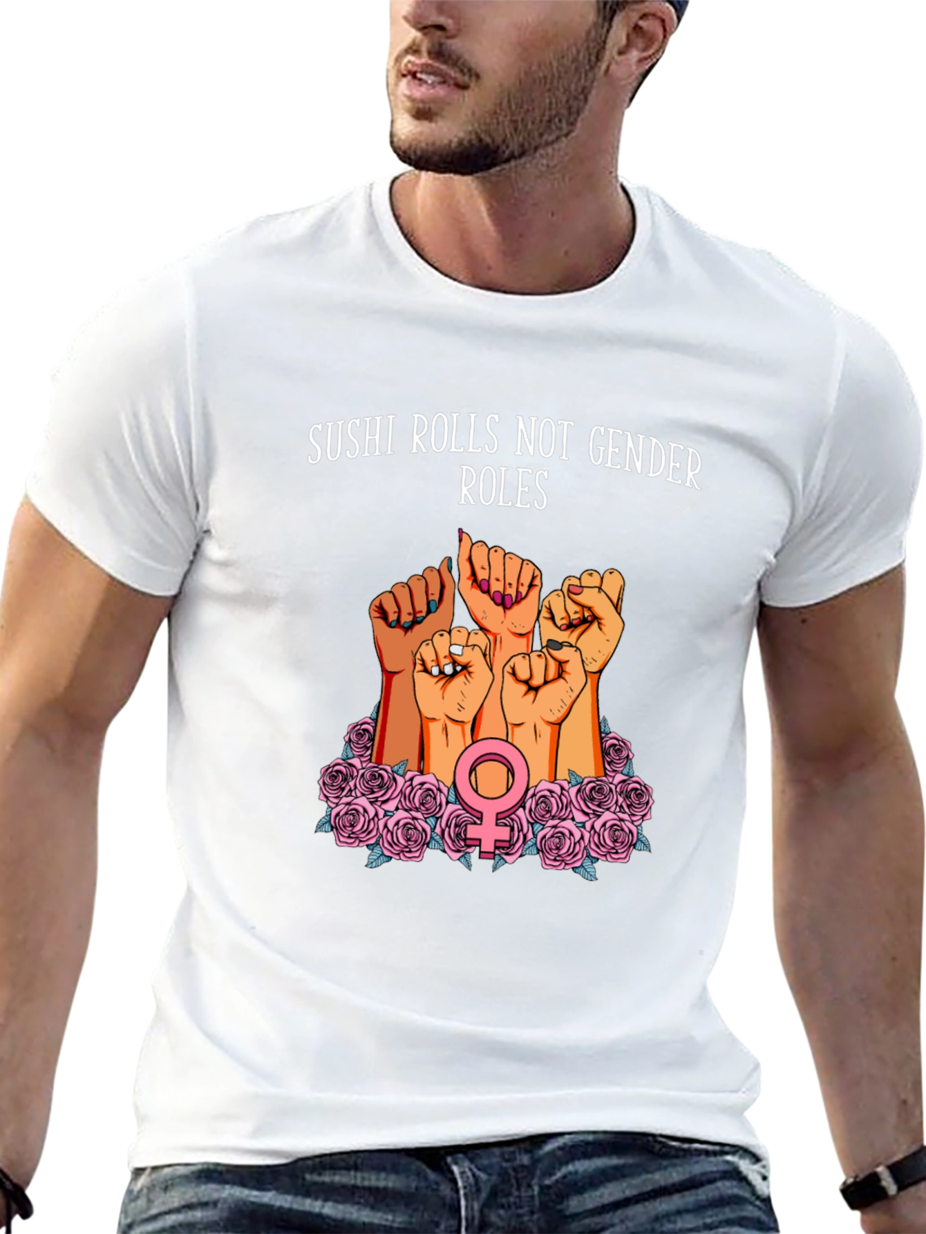 Feminist Sushi Rolls T-Shirt: Gender Equality Tee