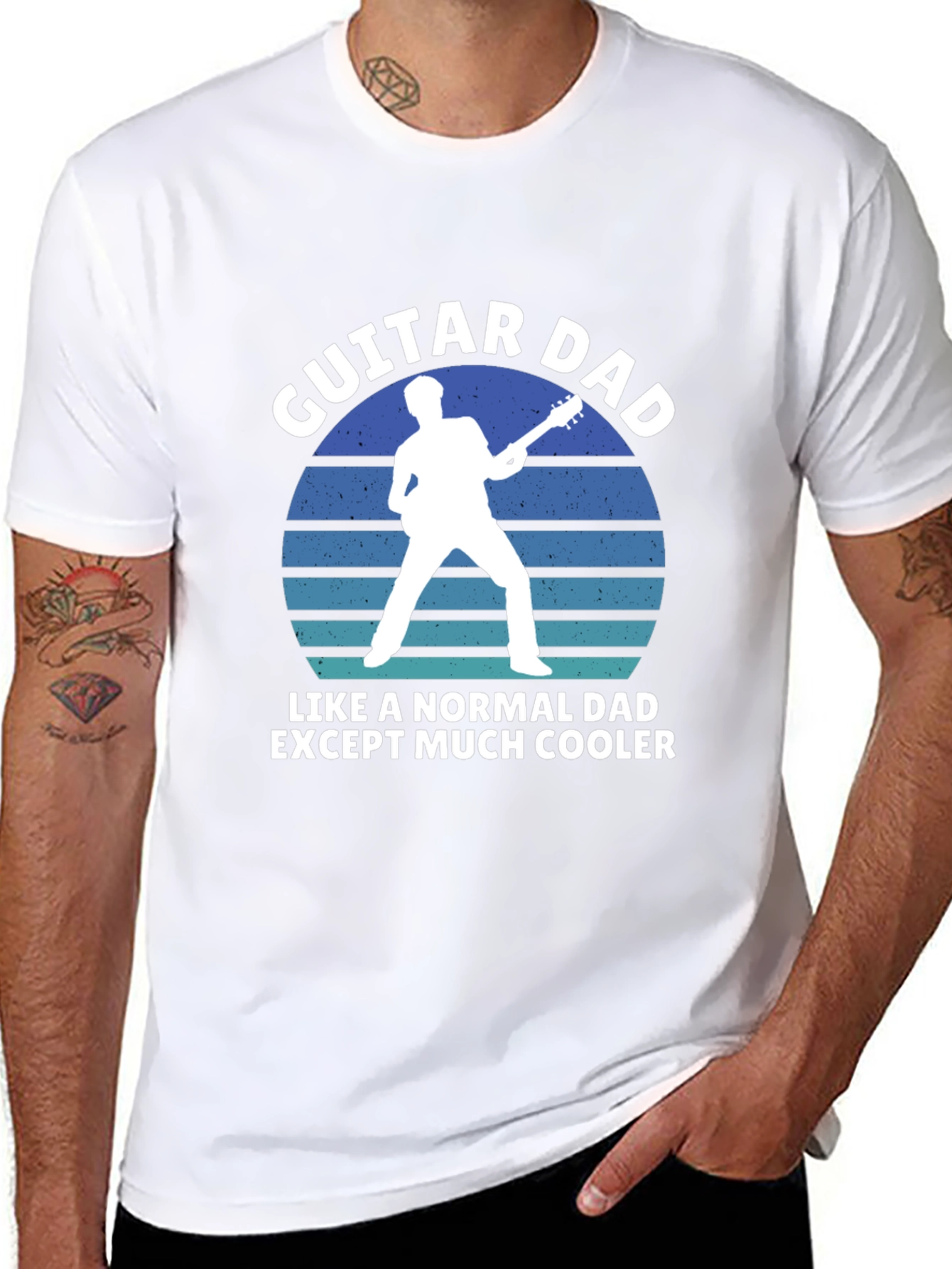 Guitar Dad T-Shirt - Cool Dad Tee