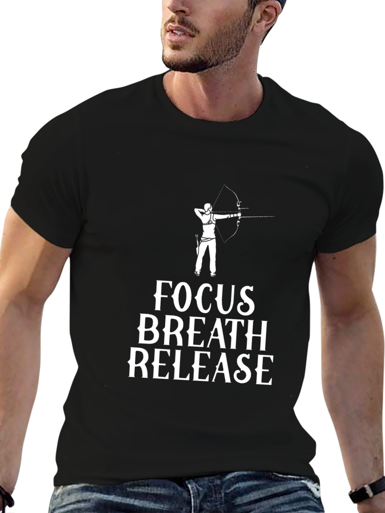 Archery Focus Breath Release Graphic T-Shirt