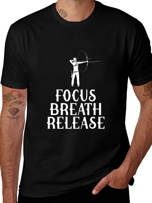 Archery Focus Breath Release Graphic T-Shirt