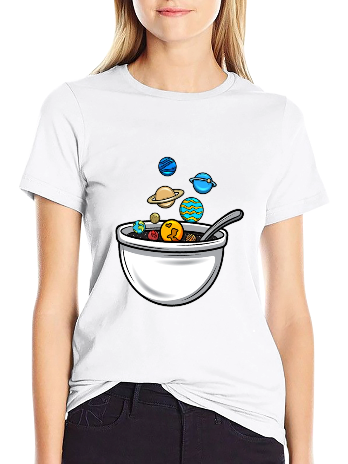 Planetary Cereal Bowl Graphic Tee