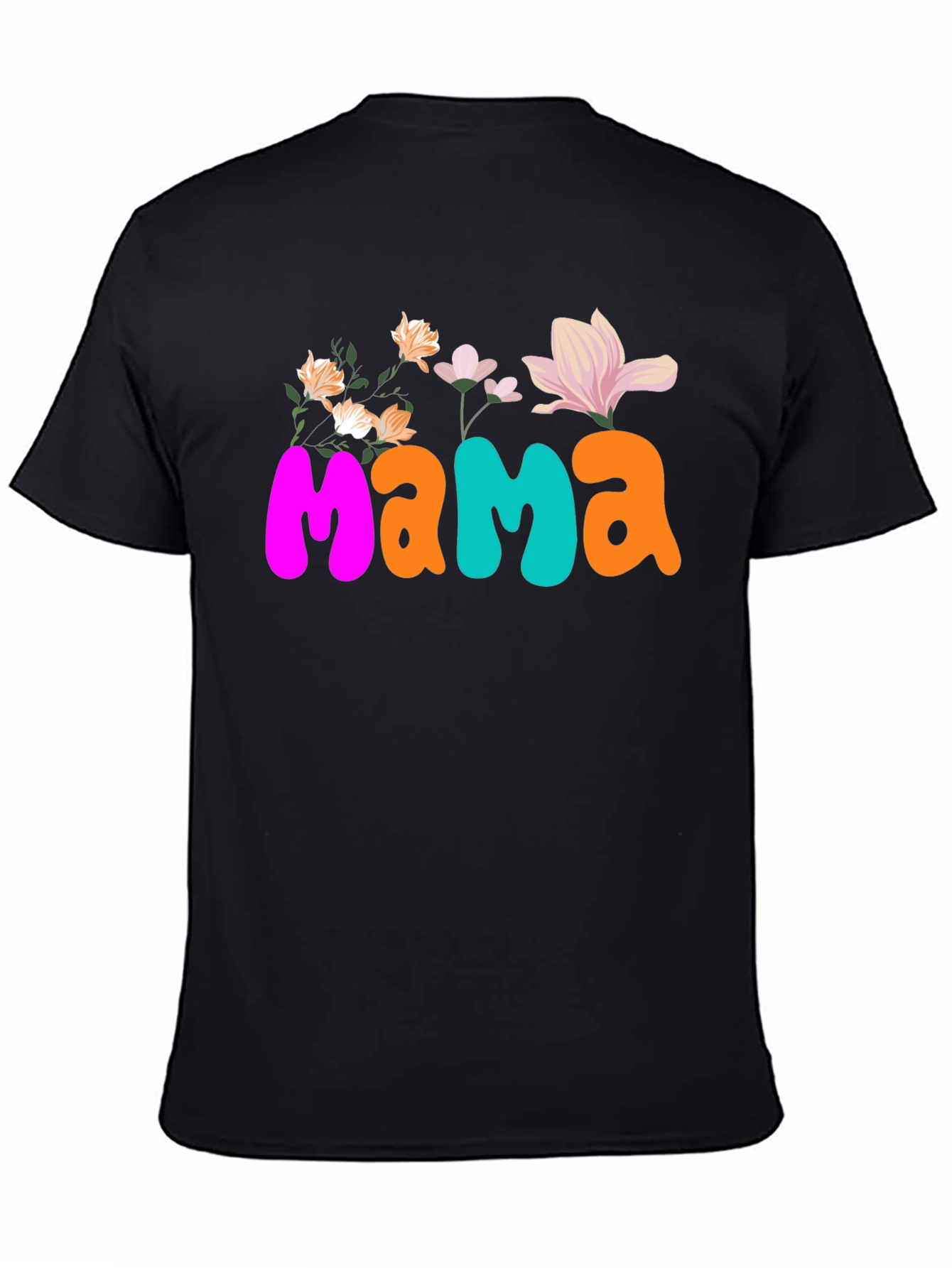 Floral Mama Graphic Tee - Trendy Womens T-Shirt