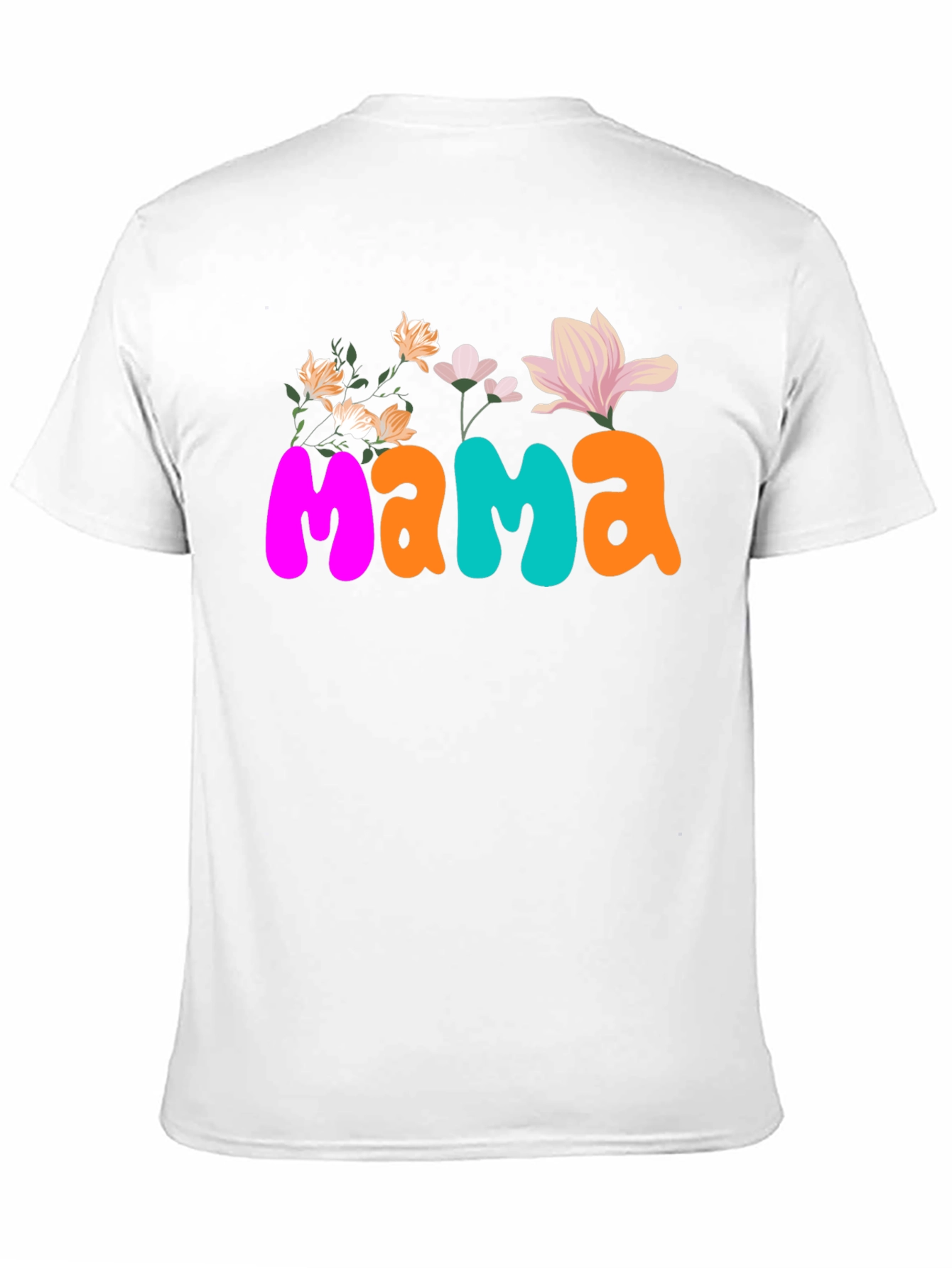 Floral Mama Graphic Tee - Trendy Womens T-Shirt