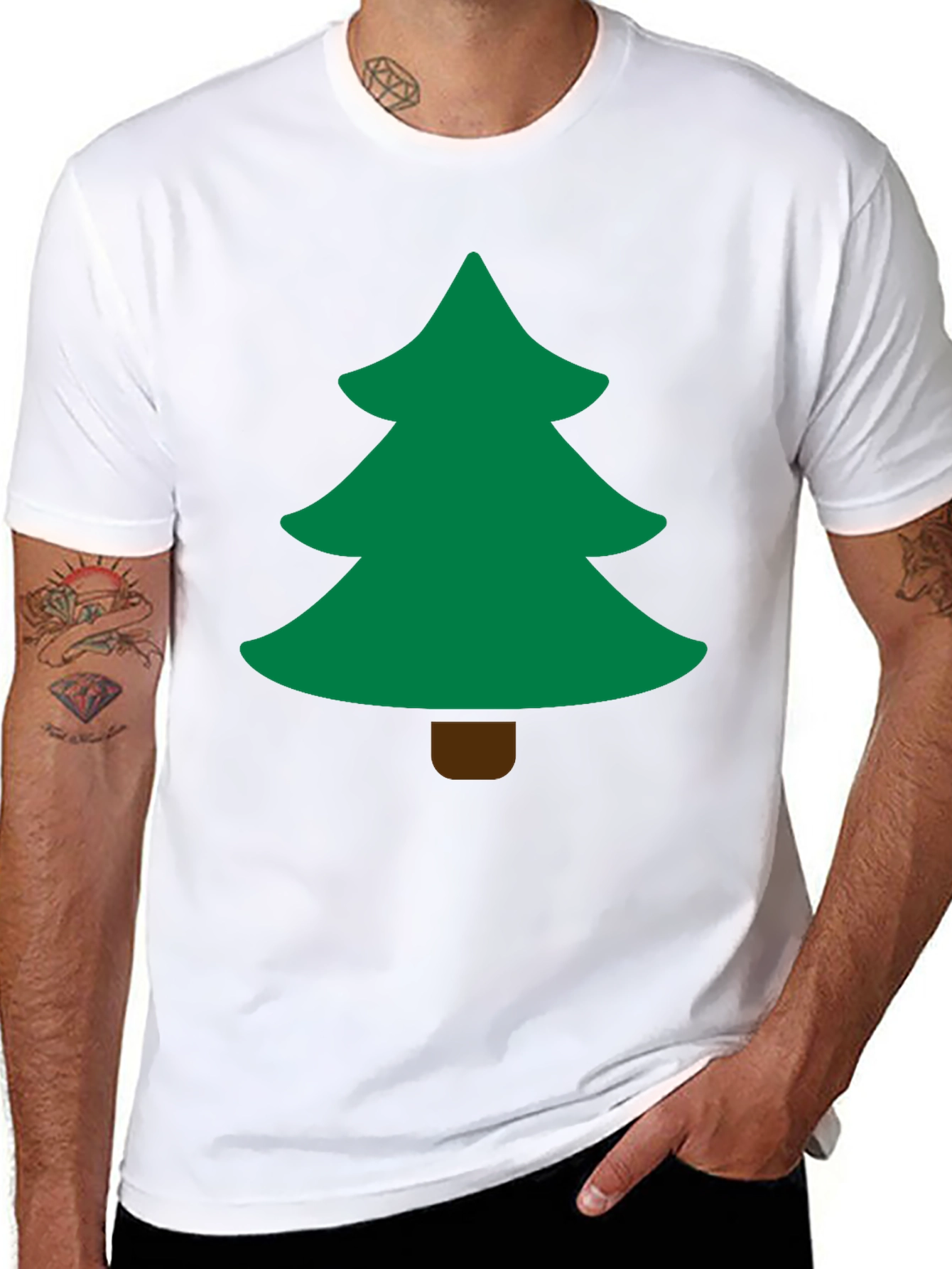 Festive Holiday Tree Graphic T-Shirt