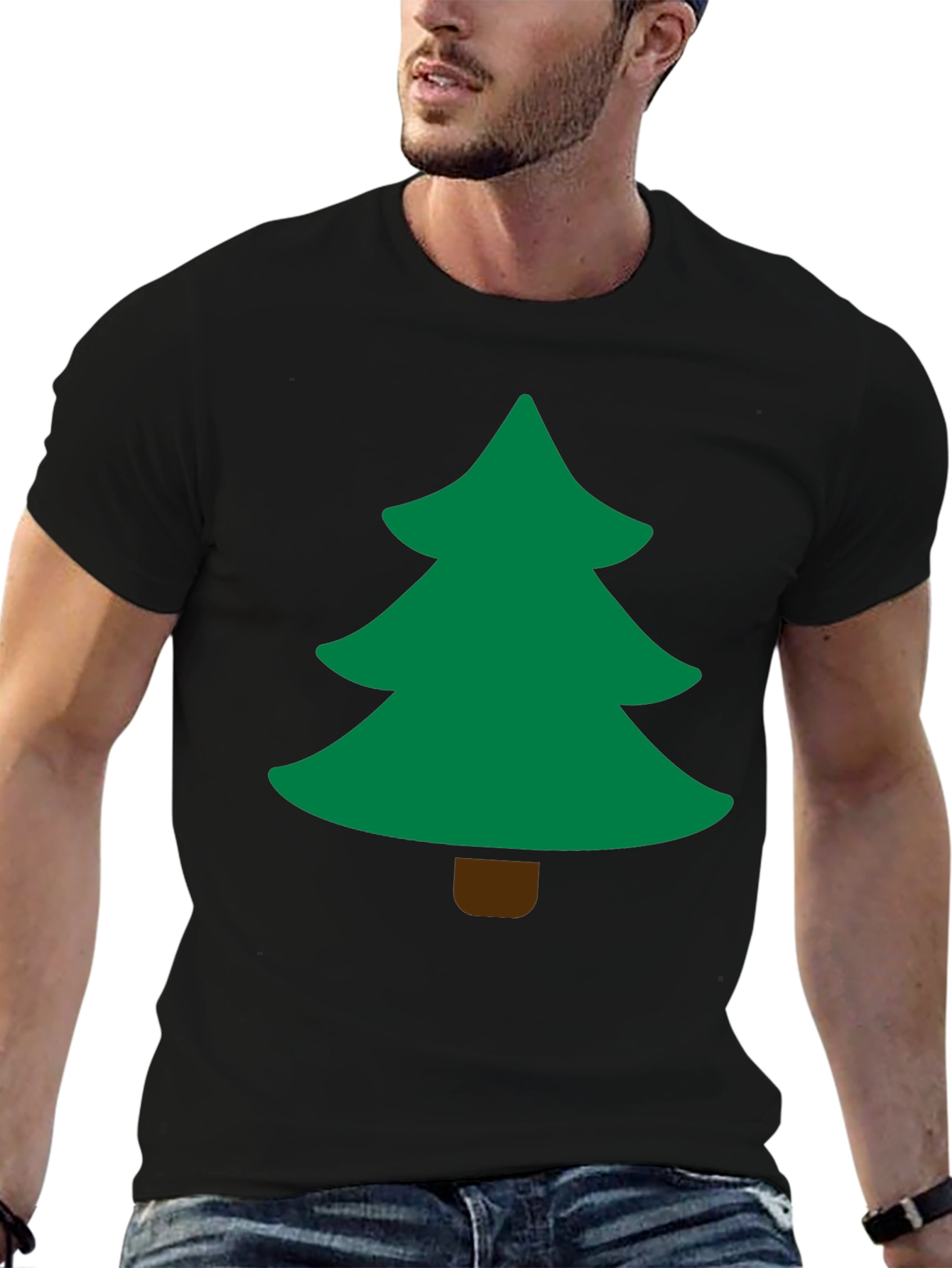 Festive Holiday Tree Graphic T-Shirt