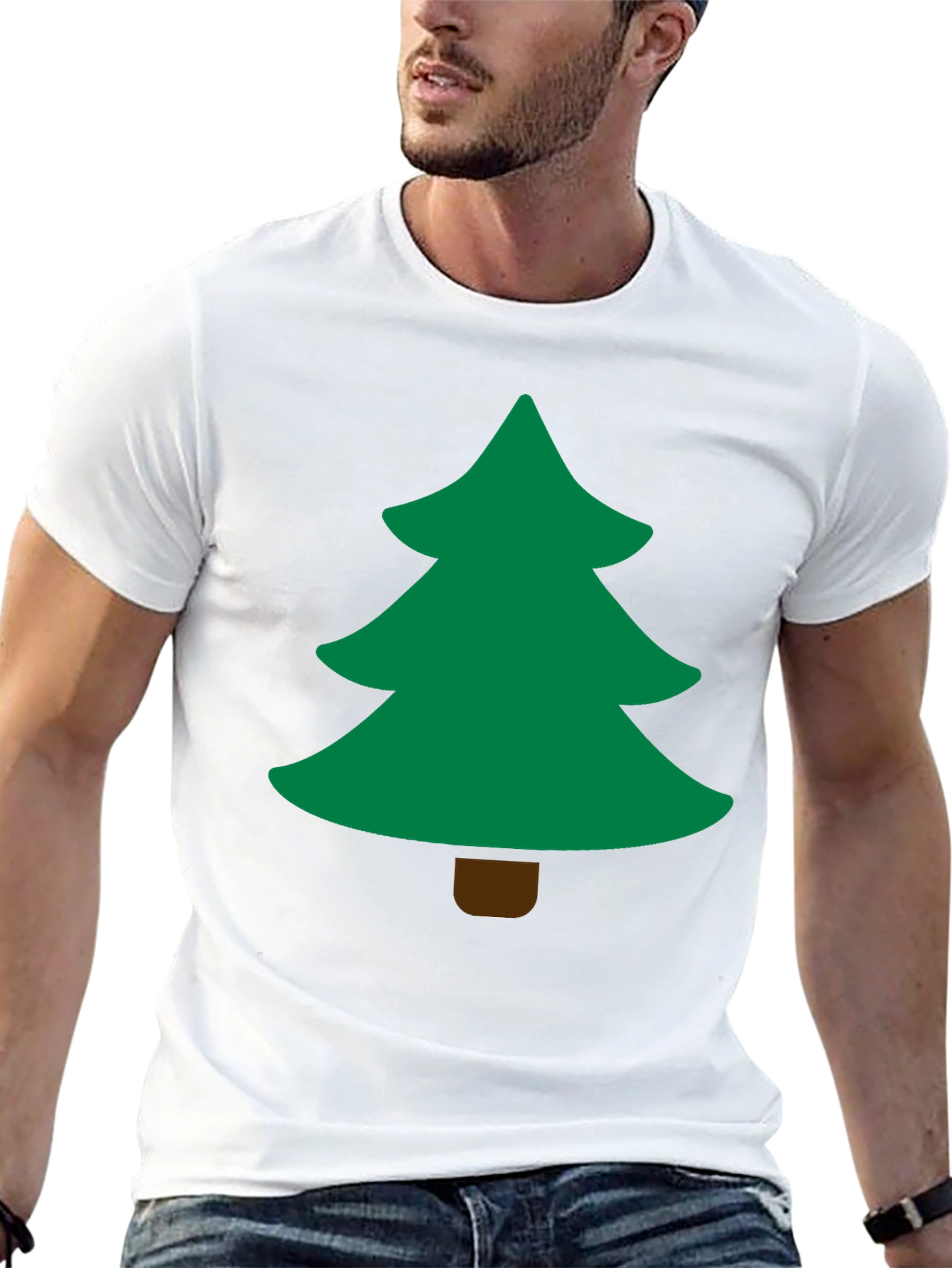 Festive Holiday Tree Graphic T-Shirt