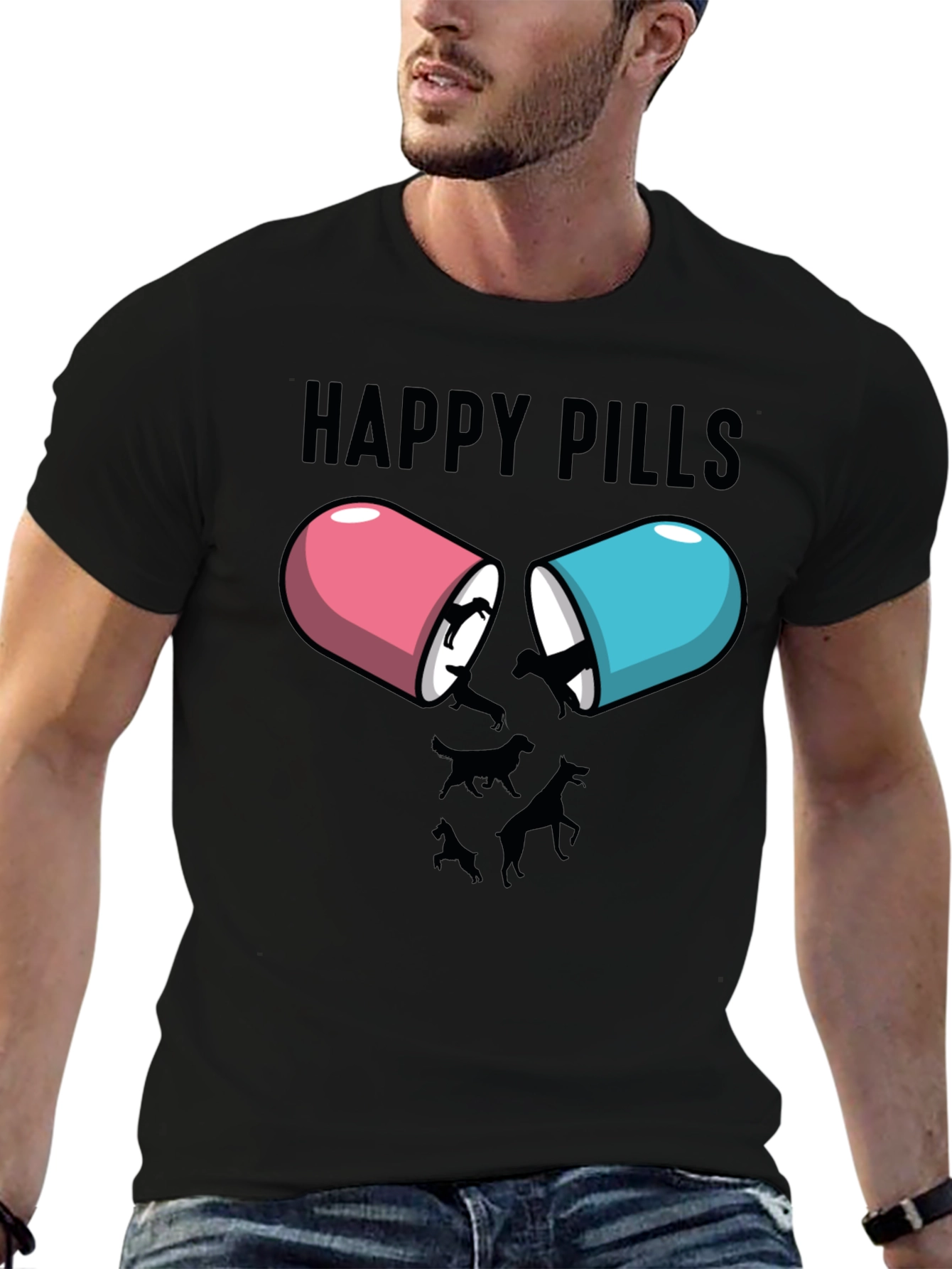 Happy Pills Dog Lover T-Shirt