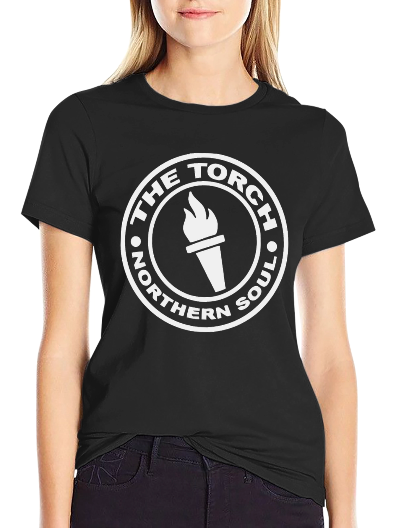 Northern Soul Torch Graphic Tee - Black