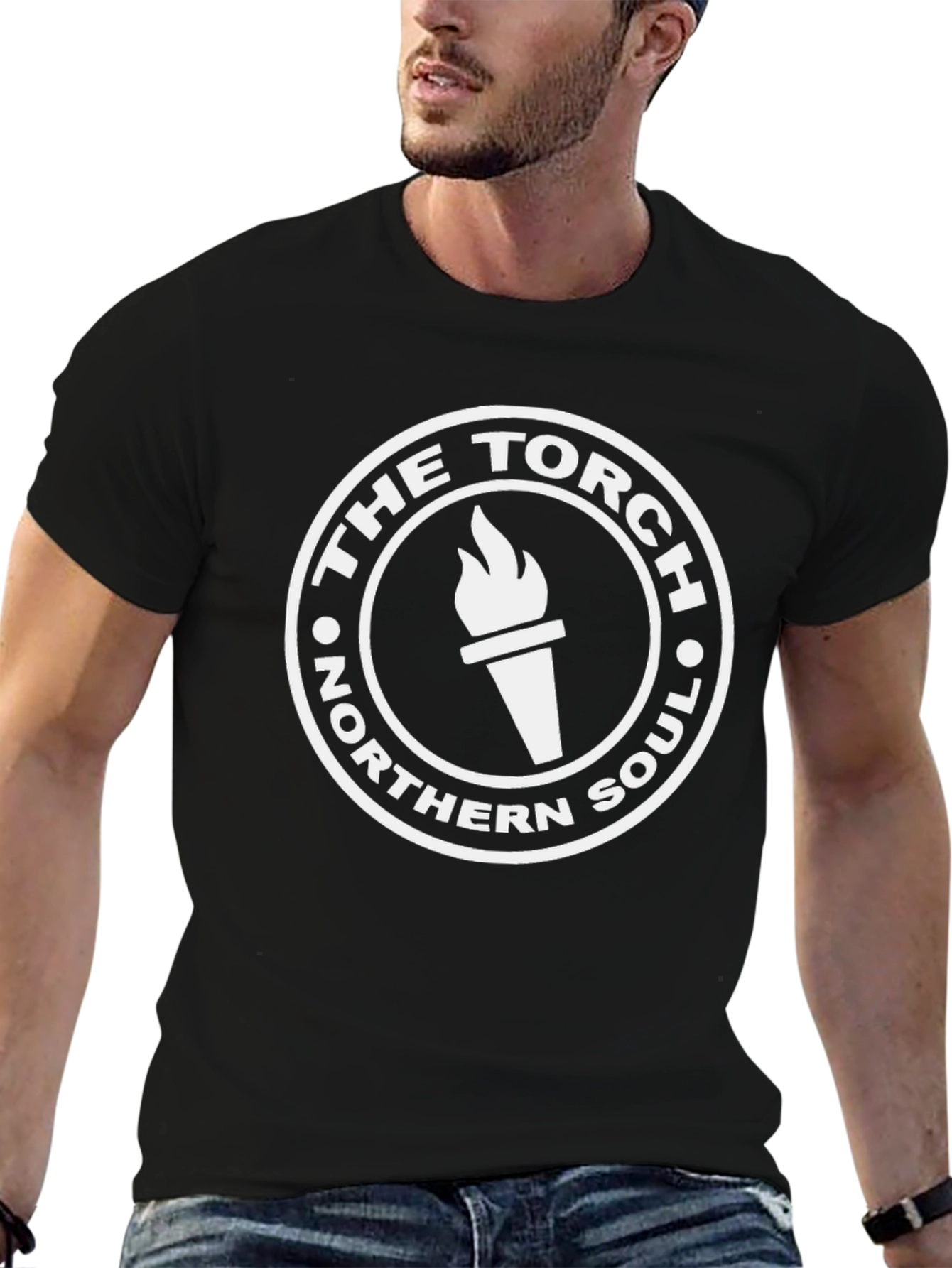 Northern Soul Torch Graphic Tee - Black