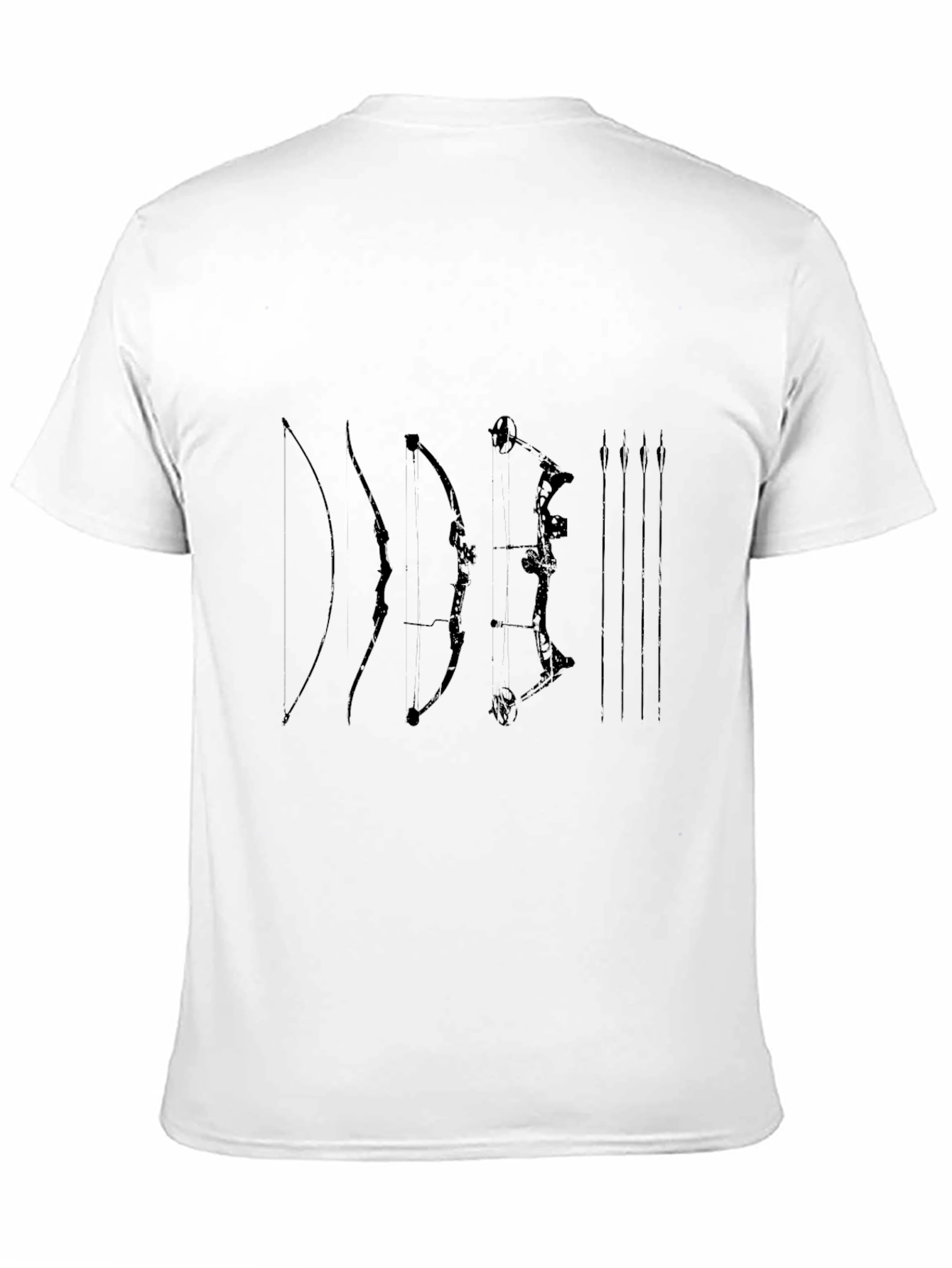 Archery Bows T-Shirt Black Cotton