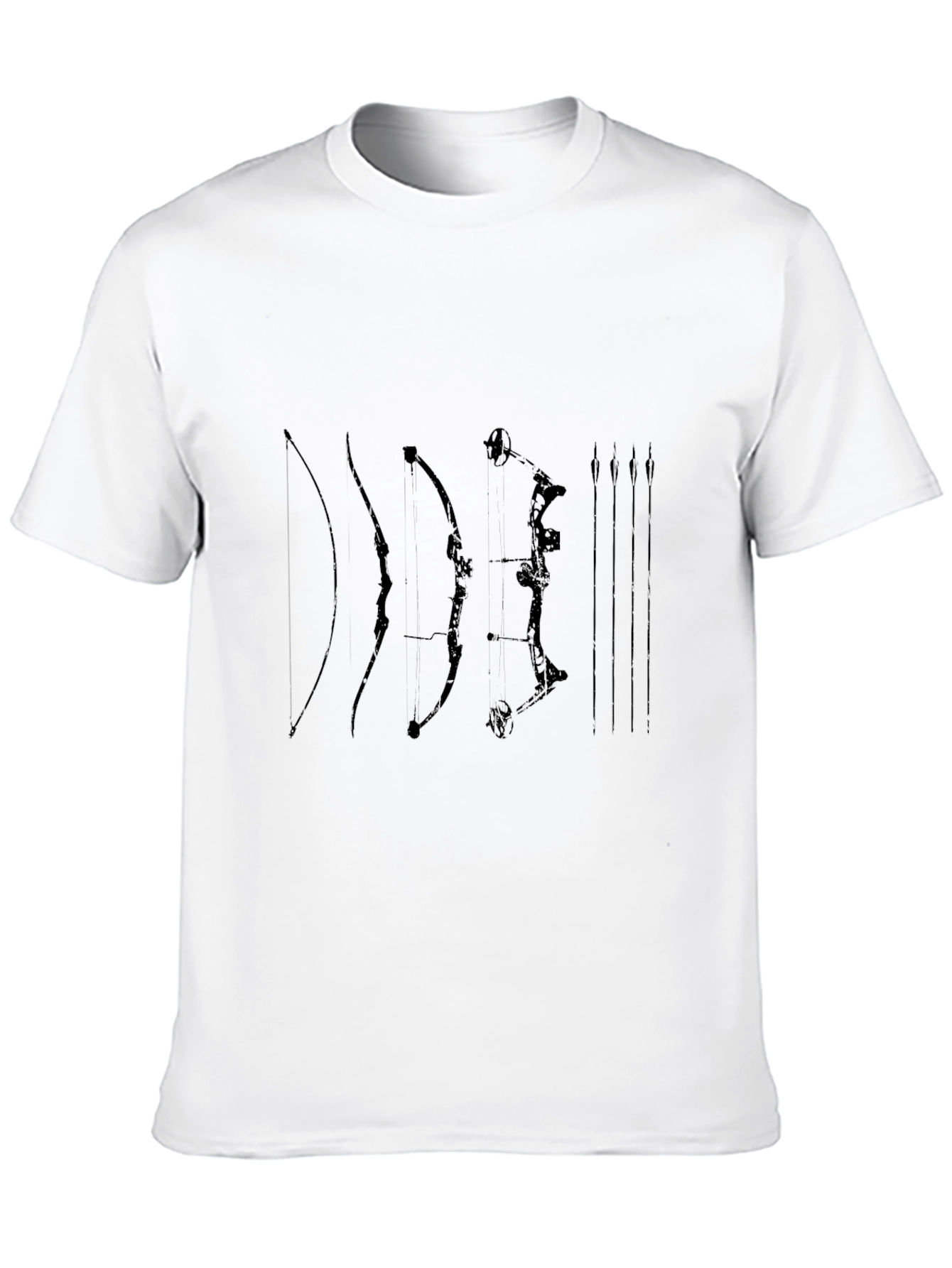 Archery Bows T-Shirt Black Cotton