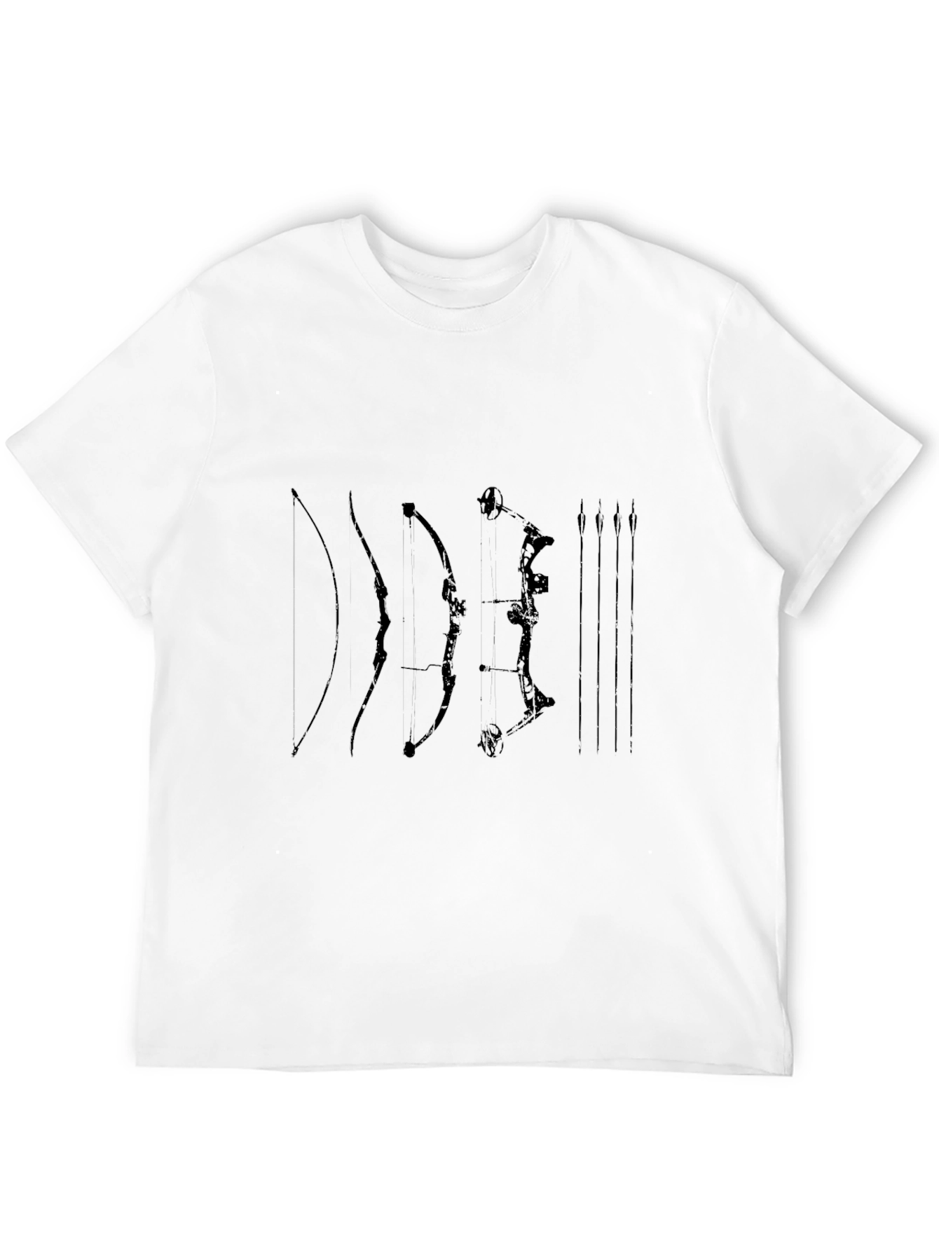 Archery Bows T-Shirt Black Cotton