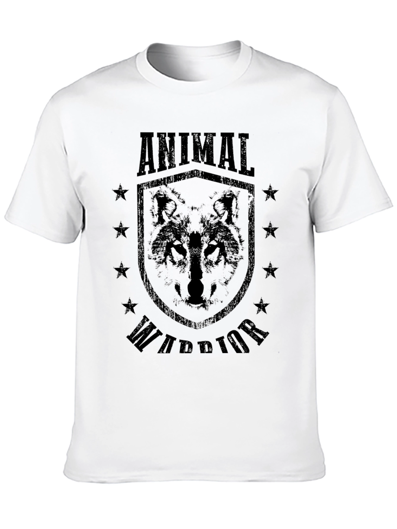 Animal Warrior Wolf Graphic T-Shirt