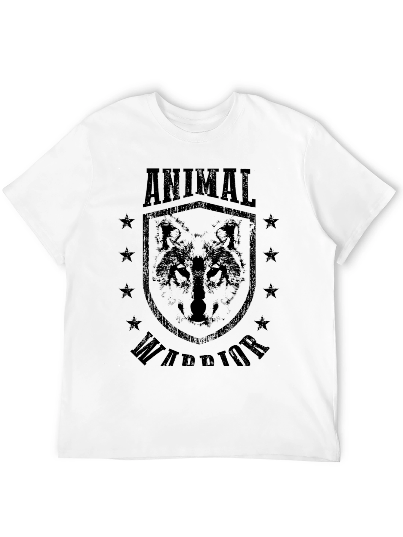 Animal Warrior Wolf Graphic T-Shirt