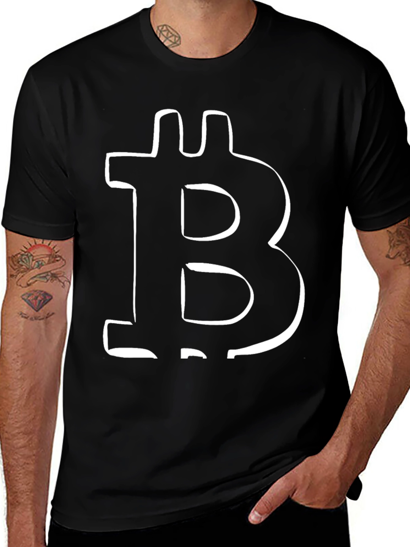 Bitcoin Graphic Tee - Black Crypto T-Shirt