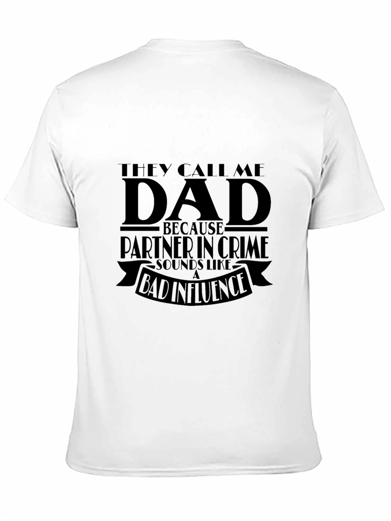 Dad Partner in Crime T-Shirt - Black Novelty Tee