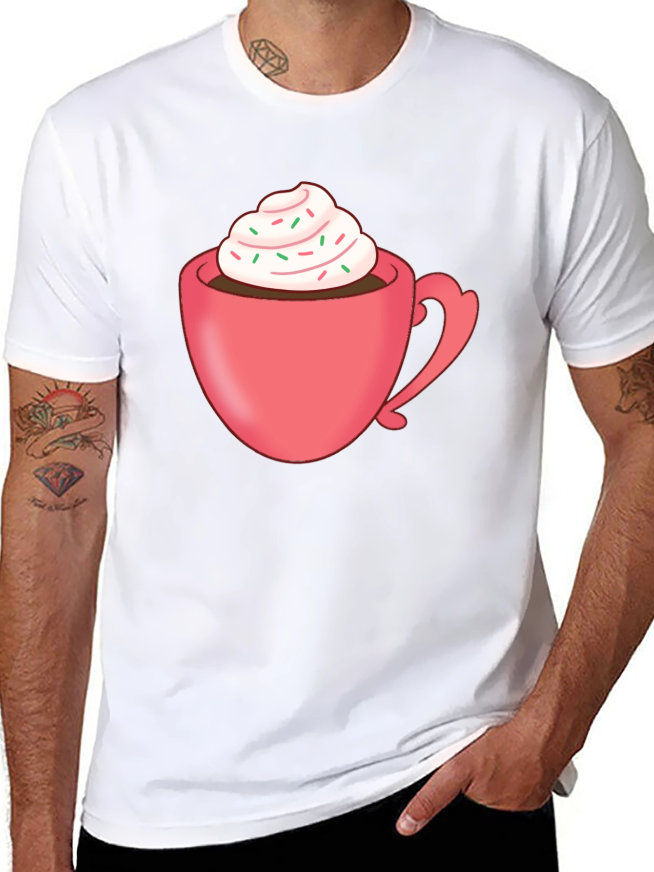 Hot Cocoa Graphic Tee - Cozy Comfort