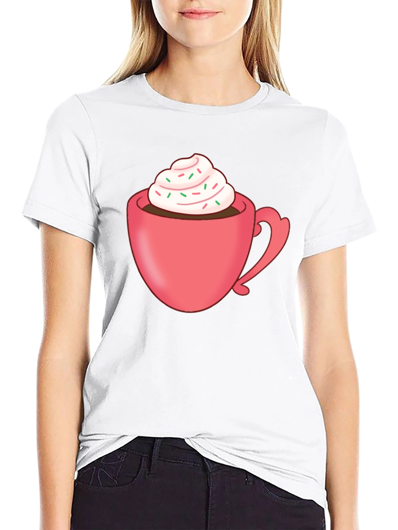 Hot Cocoa Graphic Tee - Cozy Comfort