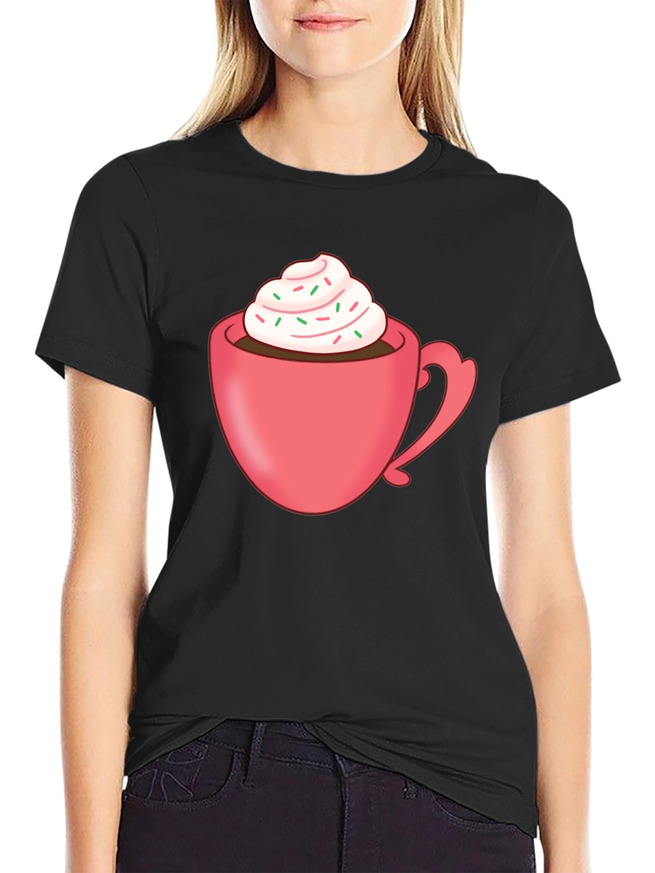 Hot Cocoa Graphic Tee - Cozy Comfort