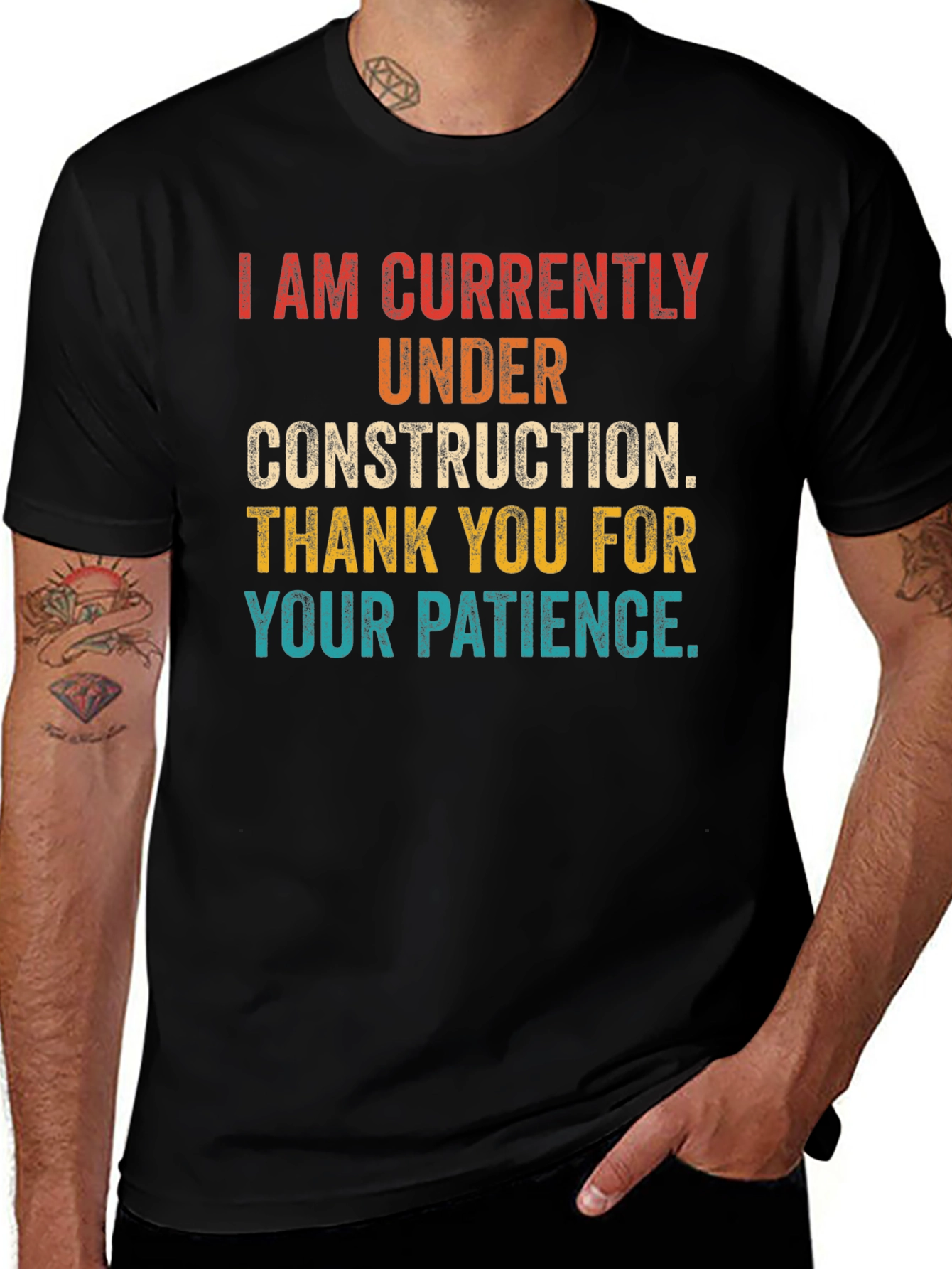 Under Construction Graphic Tee - Patience Please