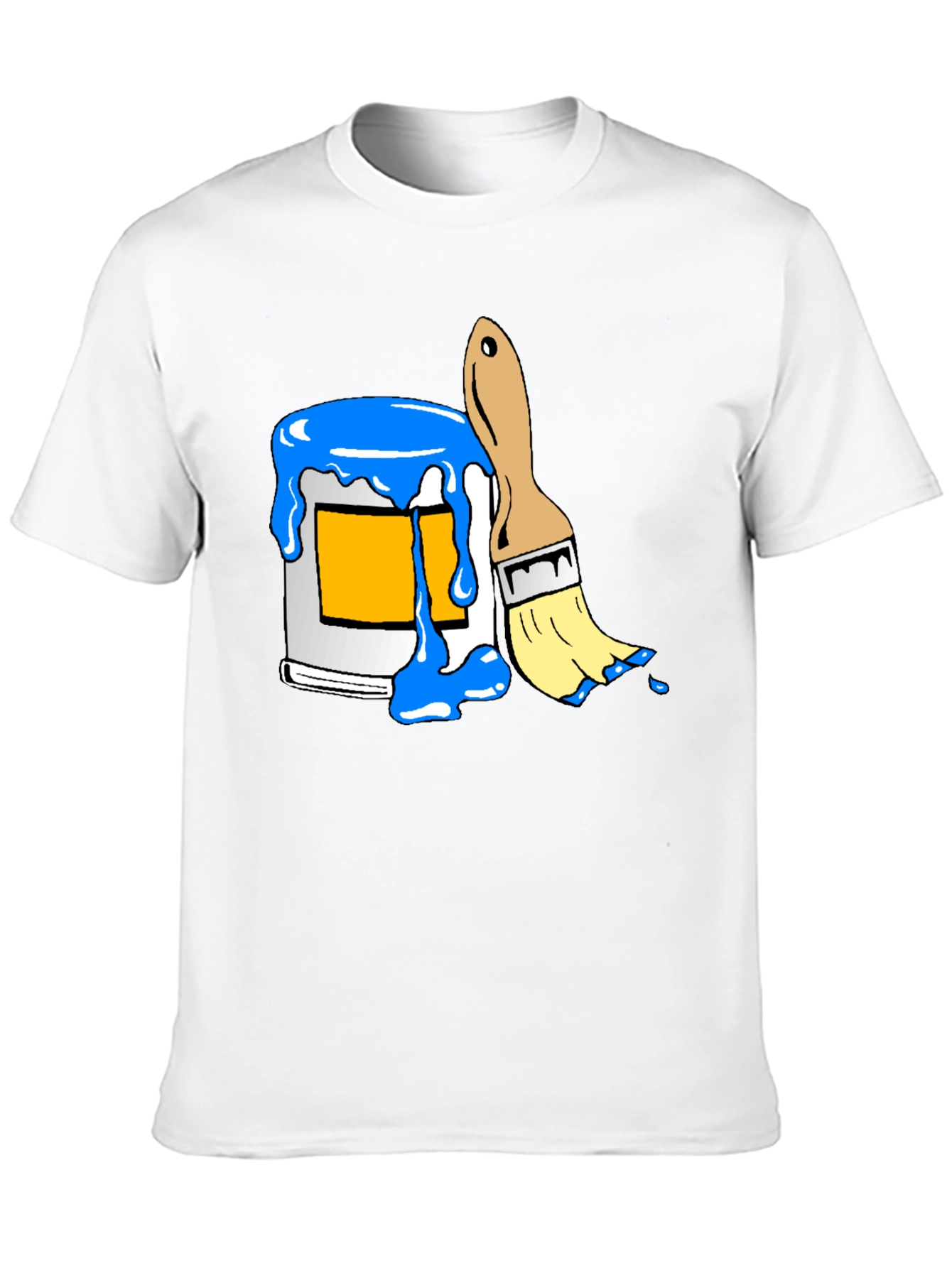 Paint Can & Brush Graphic Tee - Artist Style