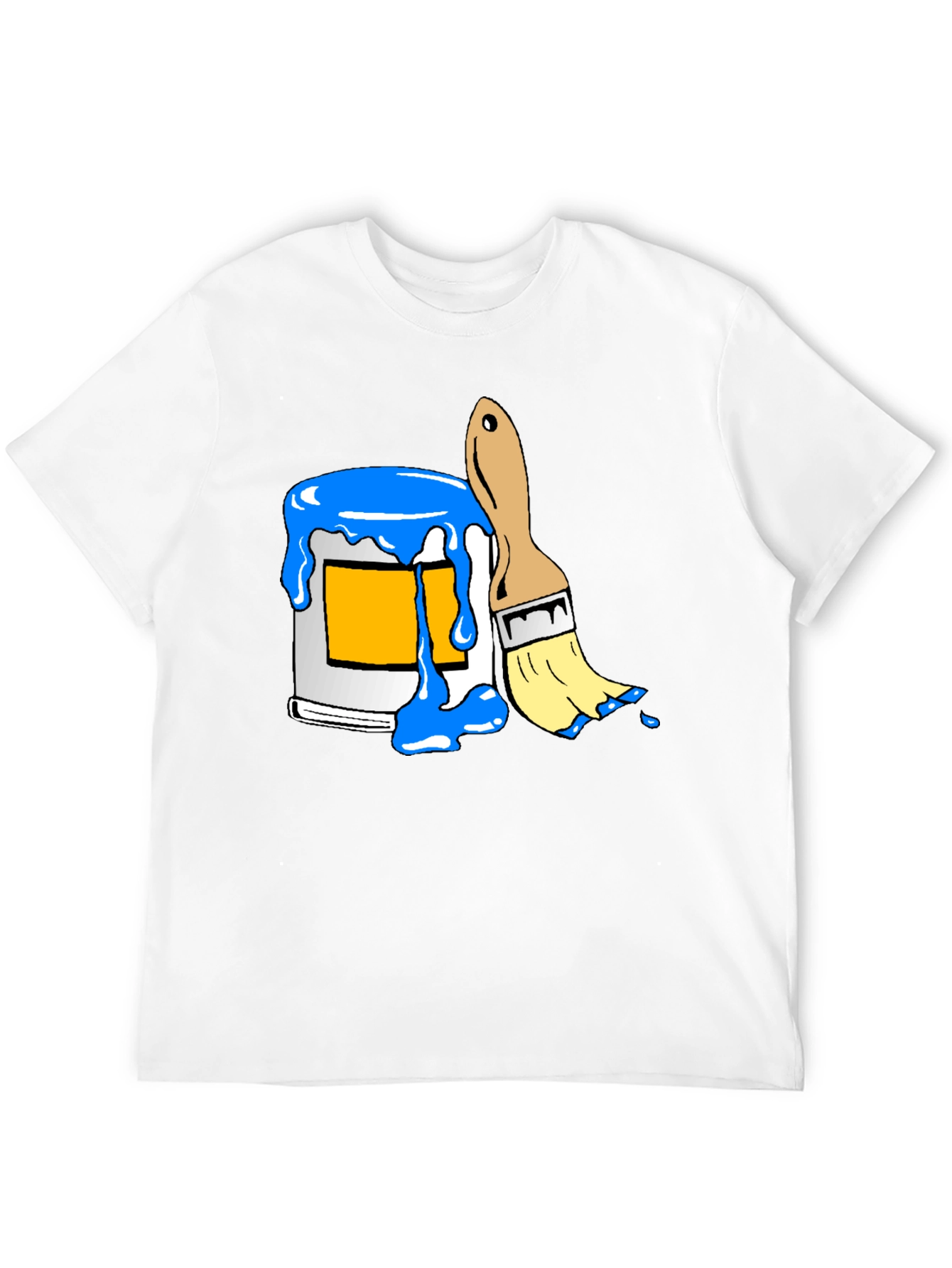 Paint Can & Brush Graphic Tee - Artist Style