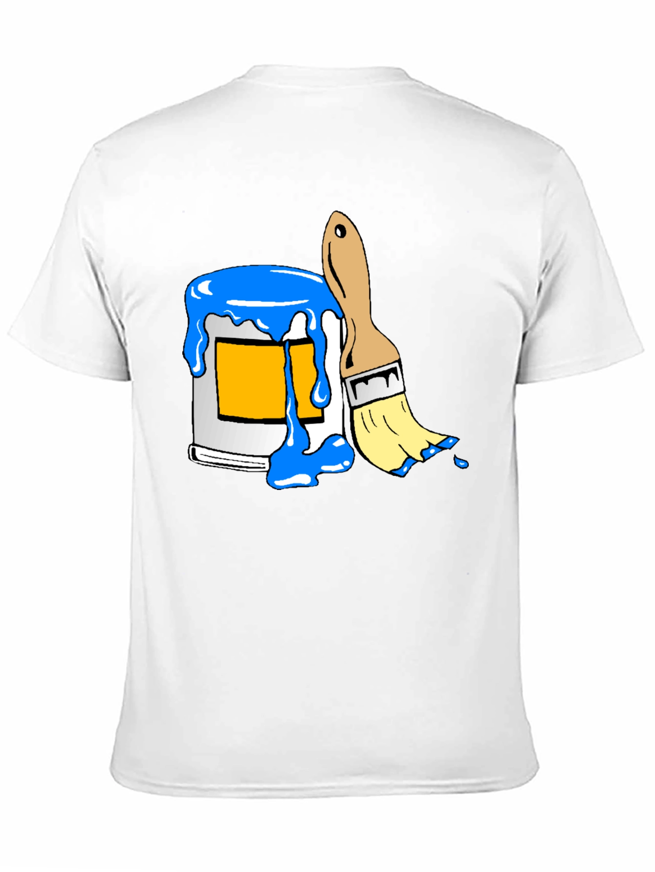 Paint Can & Brush Graphic Tee - Artist Style
