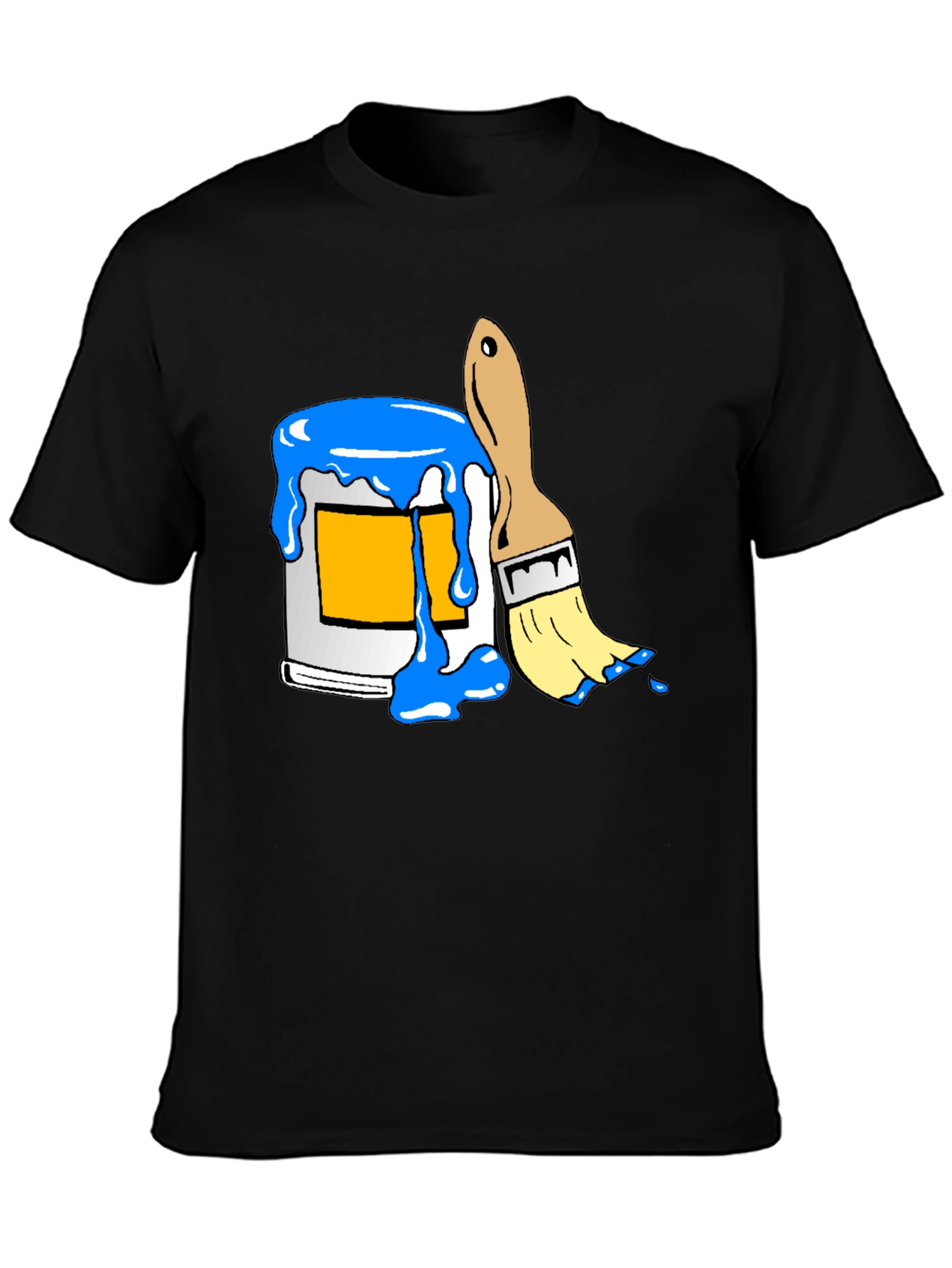 Paint Can & Brush Graphic Tee - Artist Style
