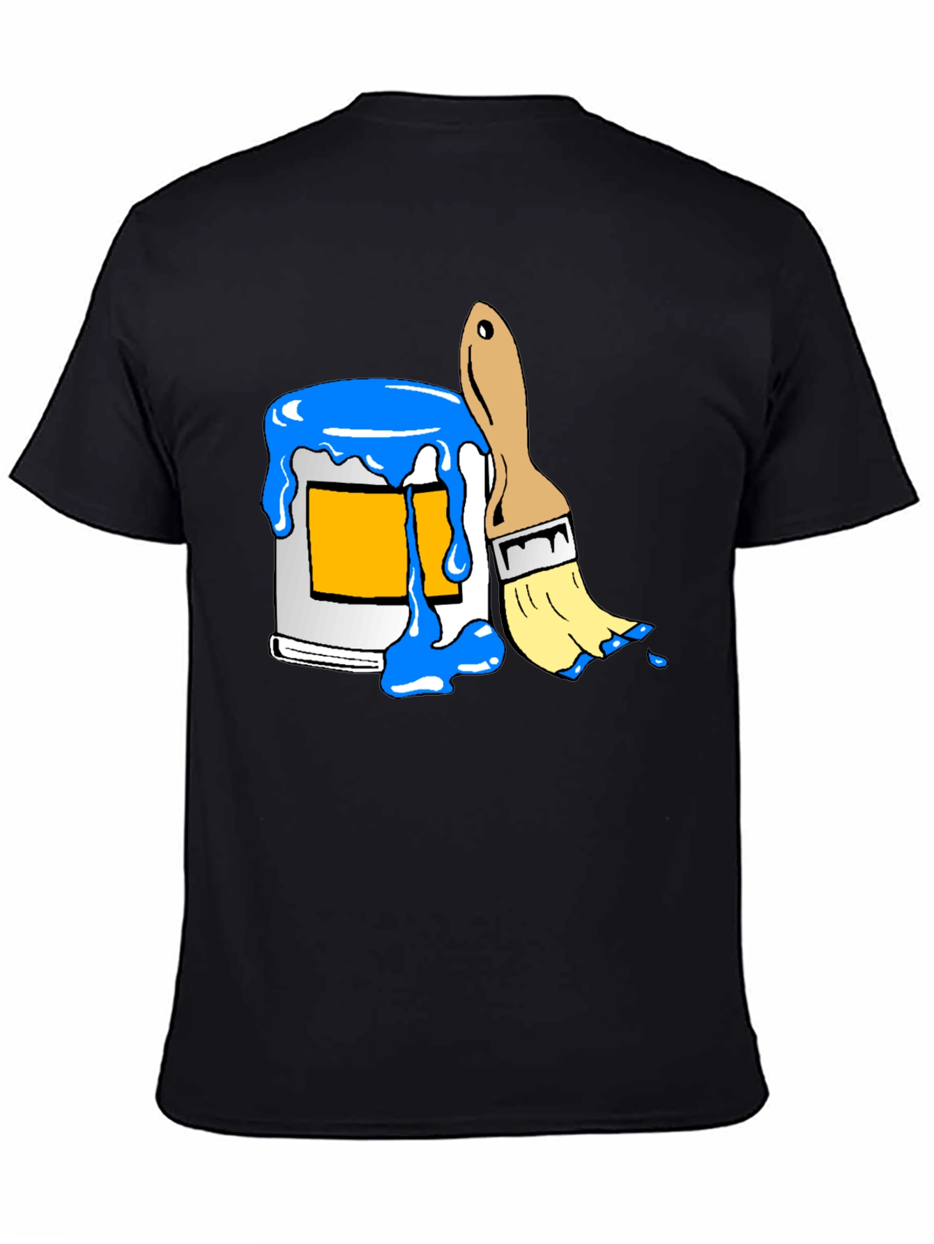 Paint Can & Brush Graphic Tee - Artist Style