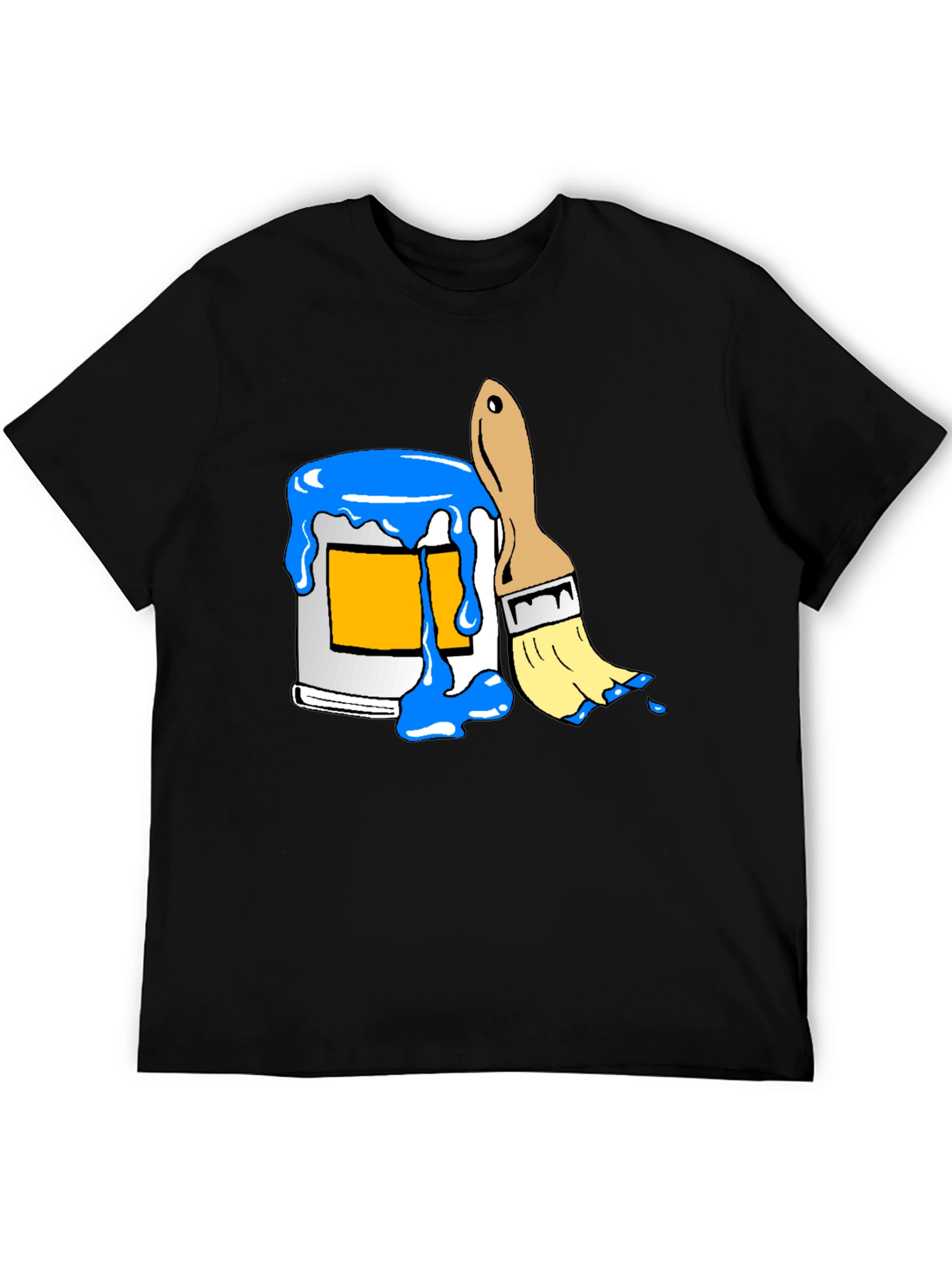 Paint Can & Brush Graphic Tee - Artist Style