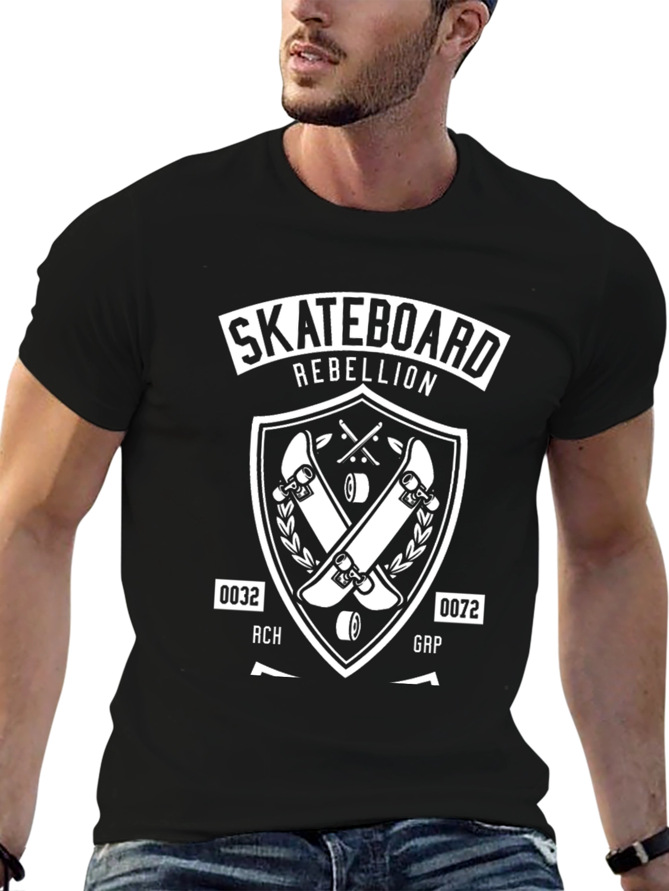 Skateboard Rebellion Graphic T-Shirt