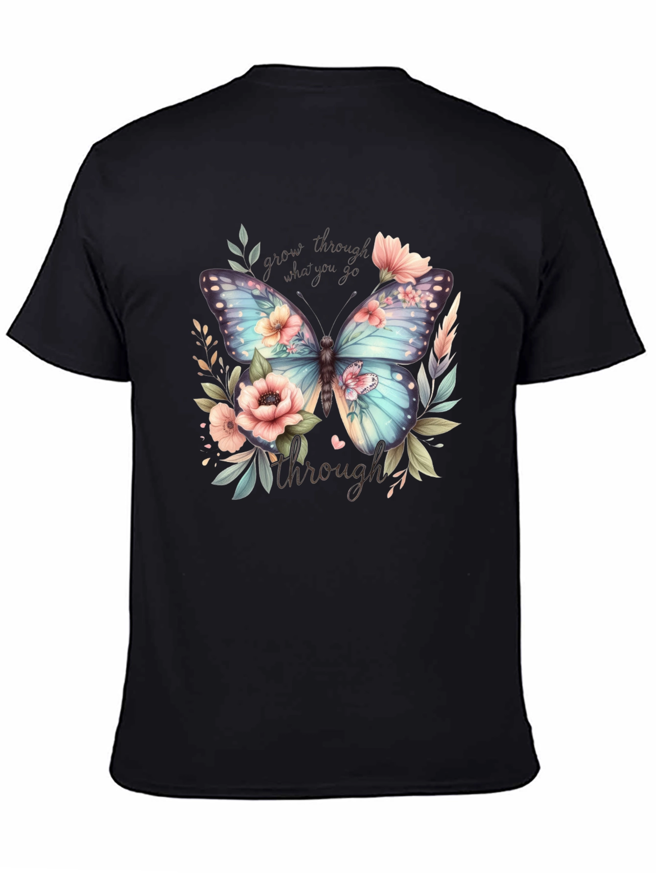 Floral Butterfly Graphic T-Shirt