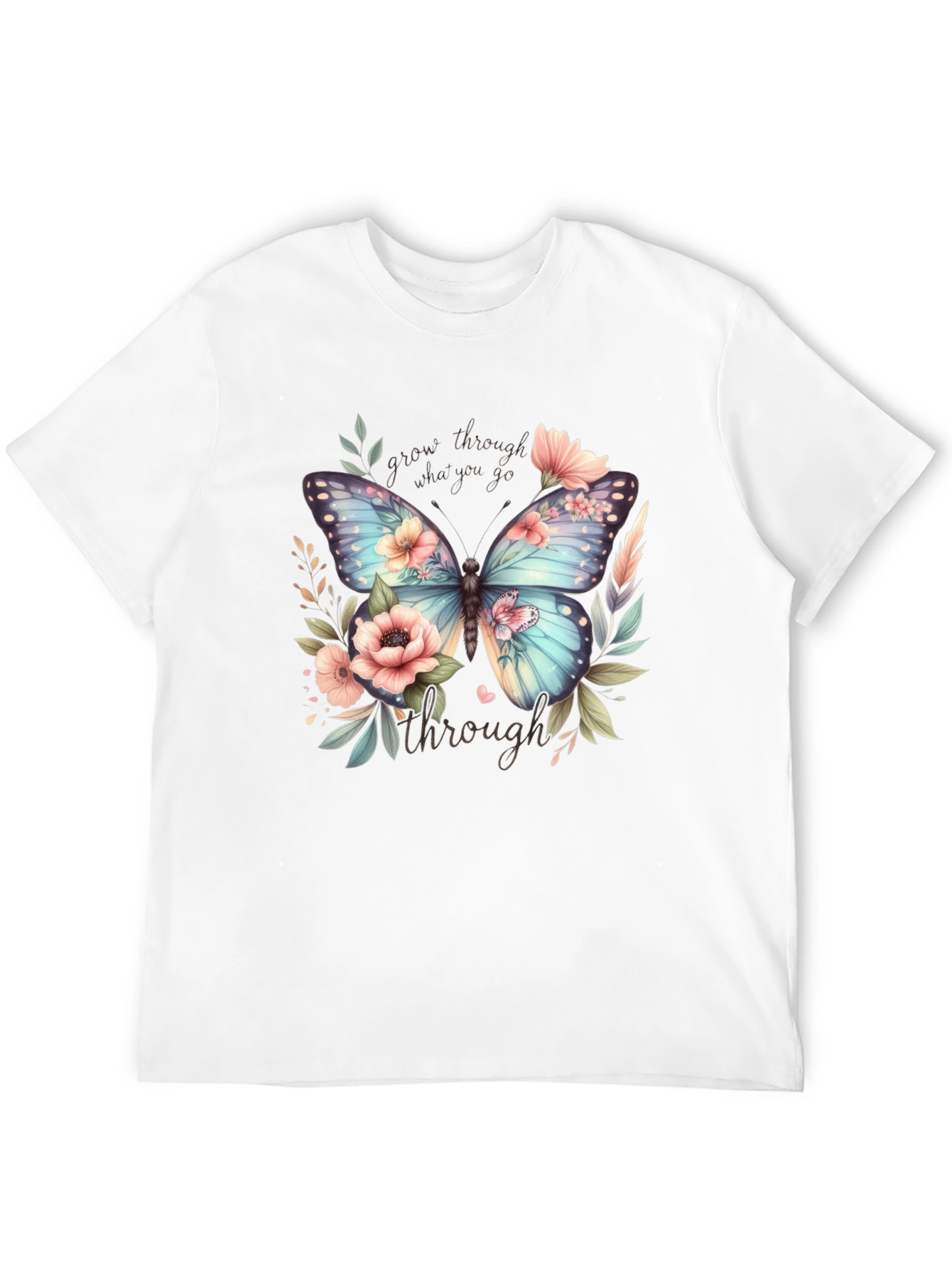 Floral Butterfly Graphic T-Shirt