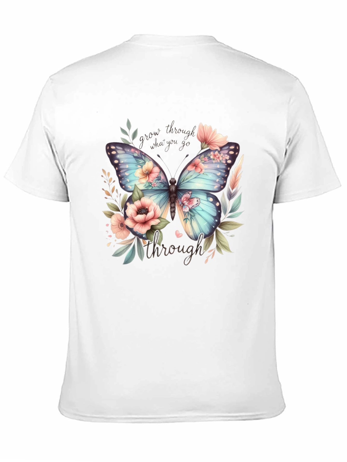 Floral Butterfly Graphic T-Shirt