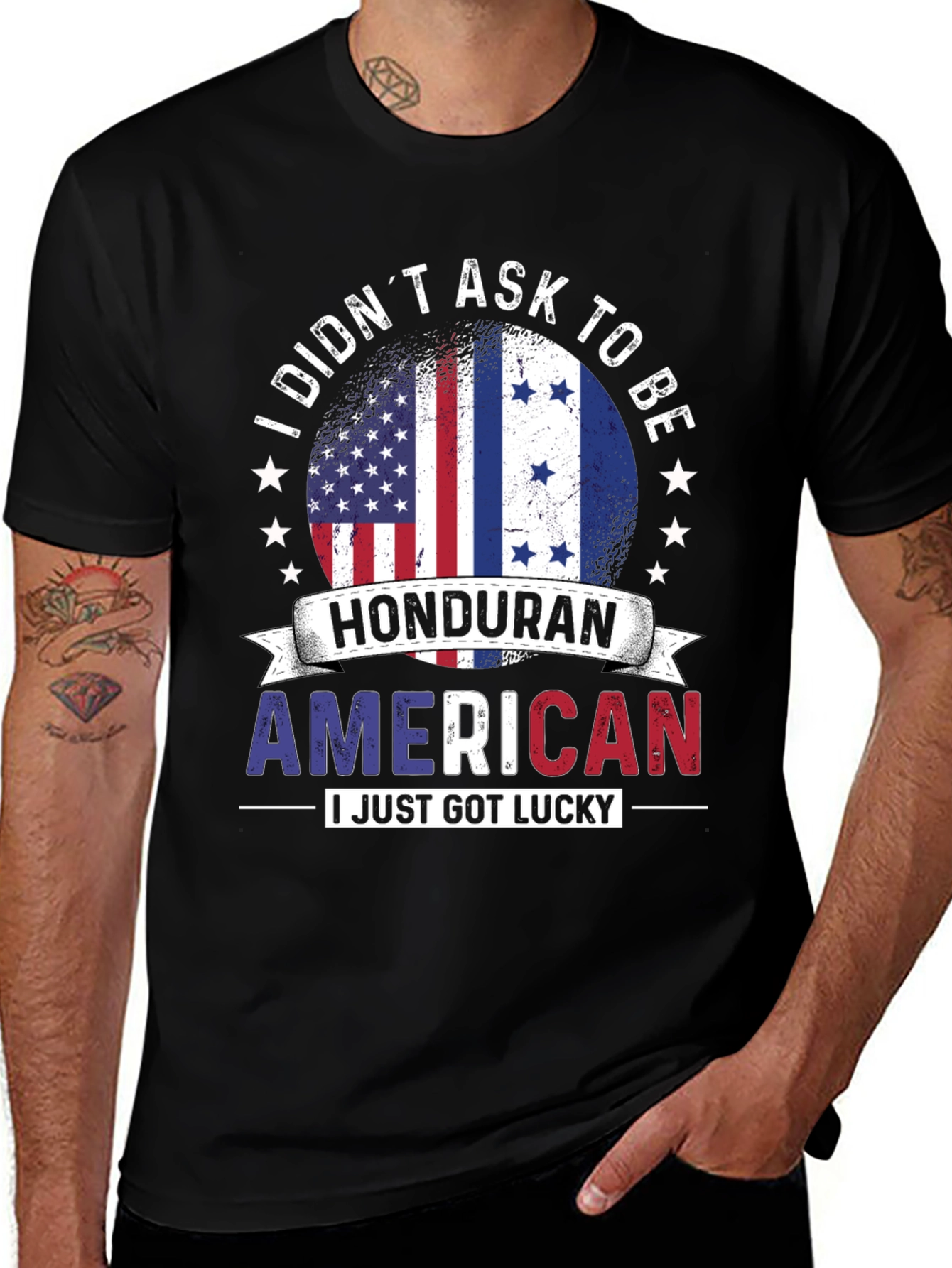 Honduran American Pride Graphic T-Shirt