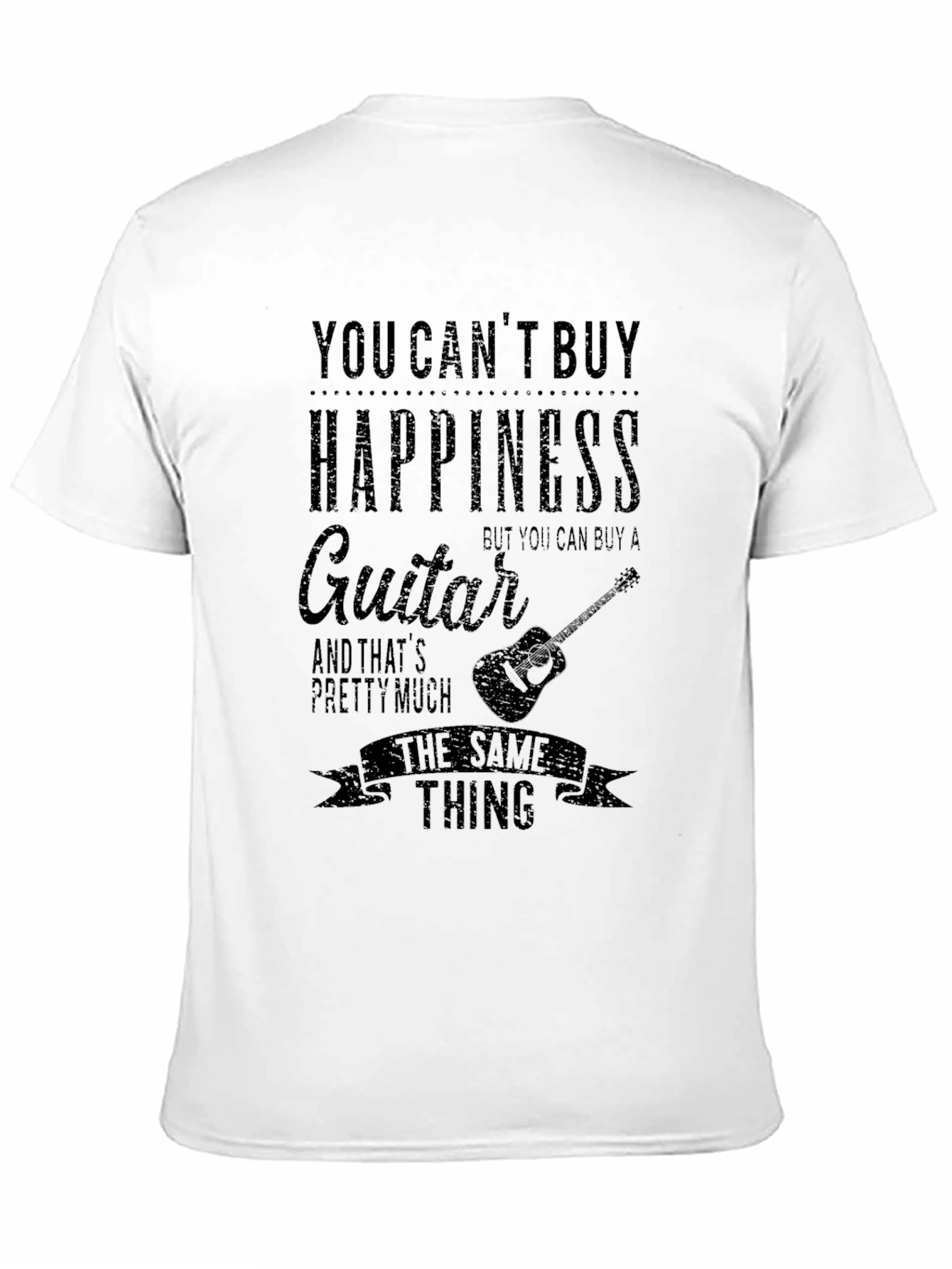Guitar Happiness Graphic T-Shirt - Music Lover Tee