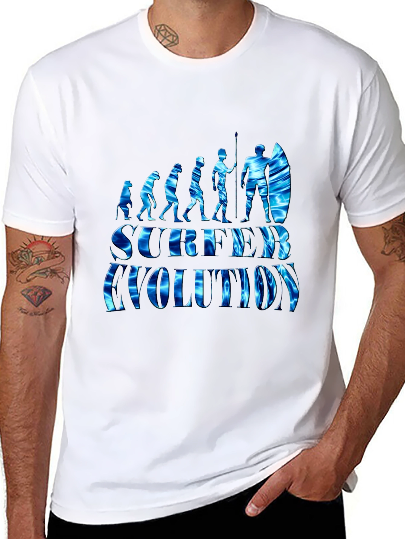 Surfer Evolution Graphic T-Shirt