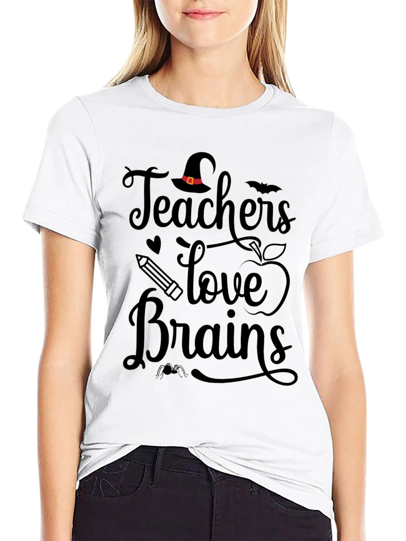 Teachers Love Brains Halloween T-Shirt