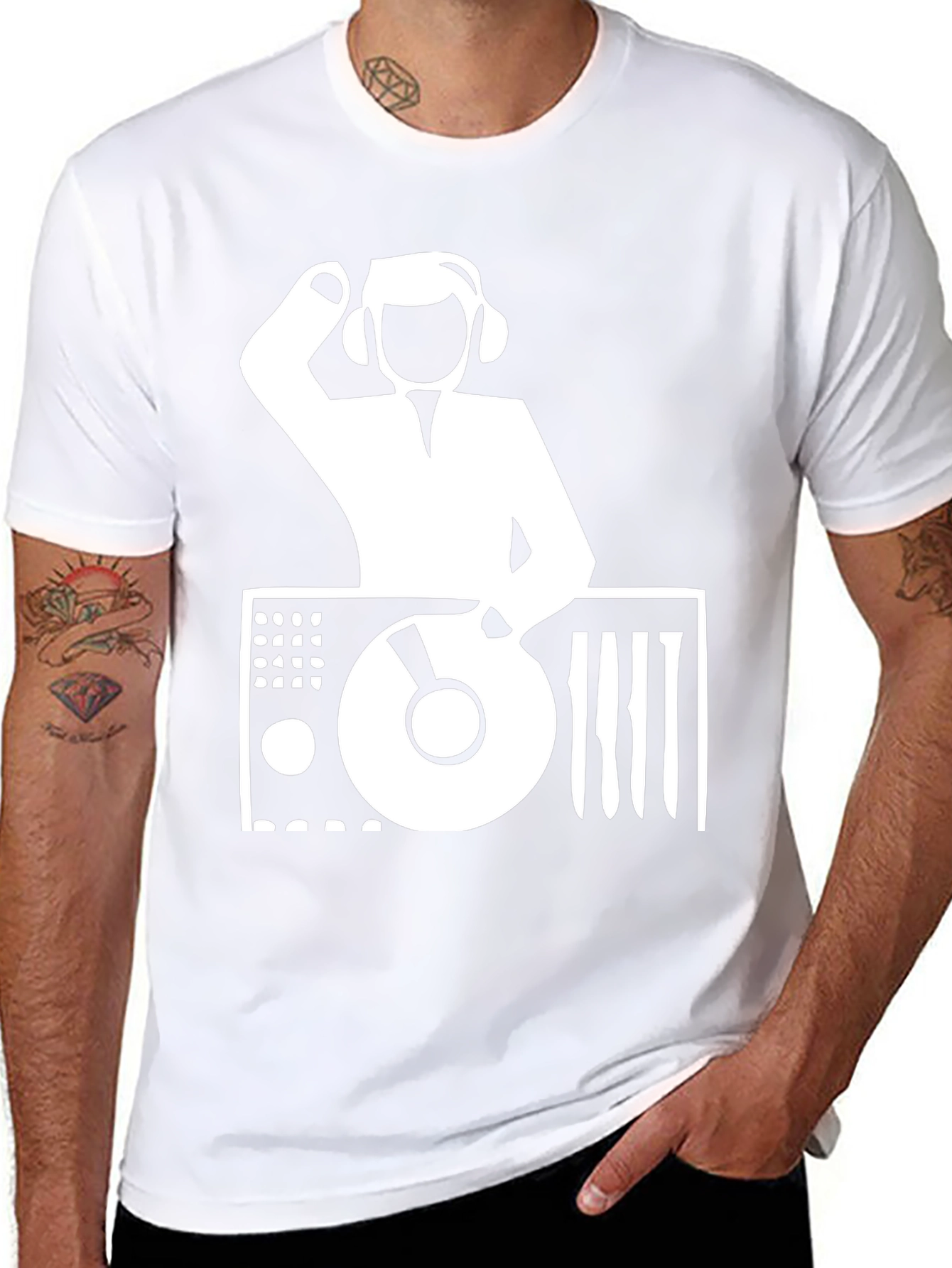 DJ Graphic T-Shirt - Black