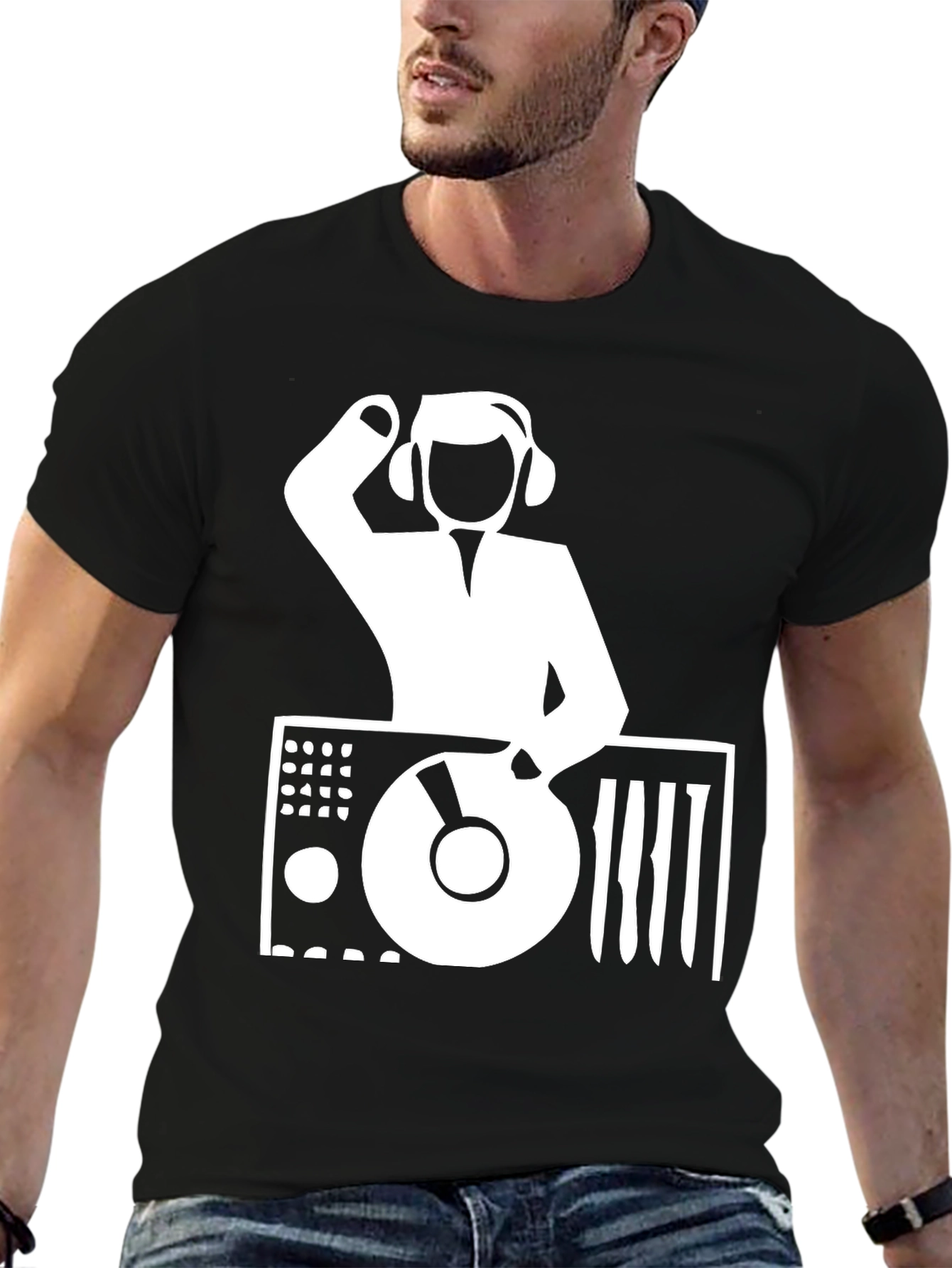 DJ Graphic T-Shirt - Black