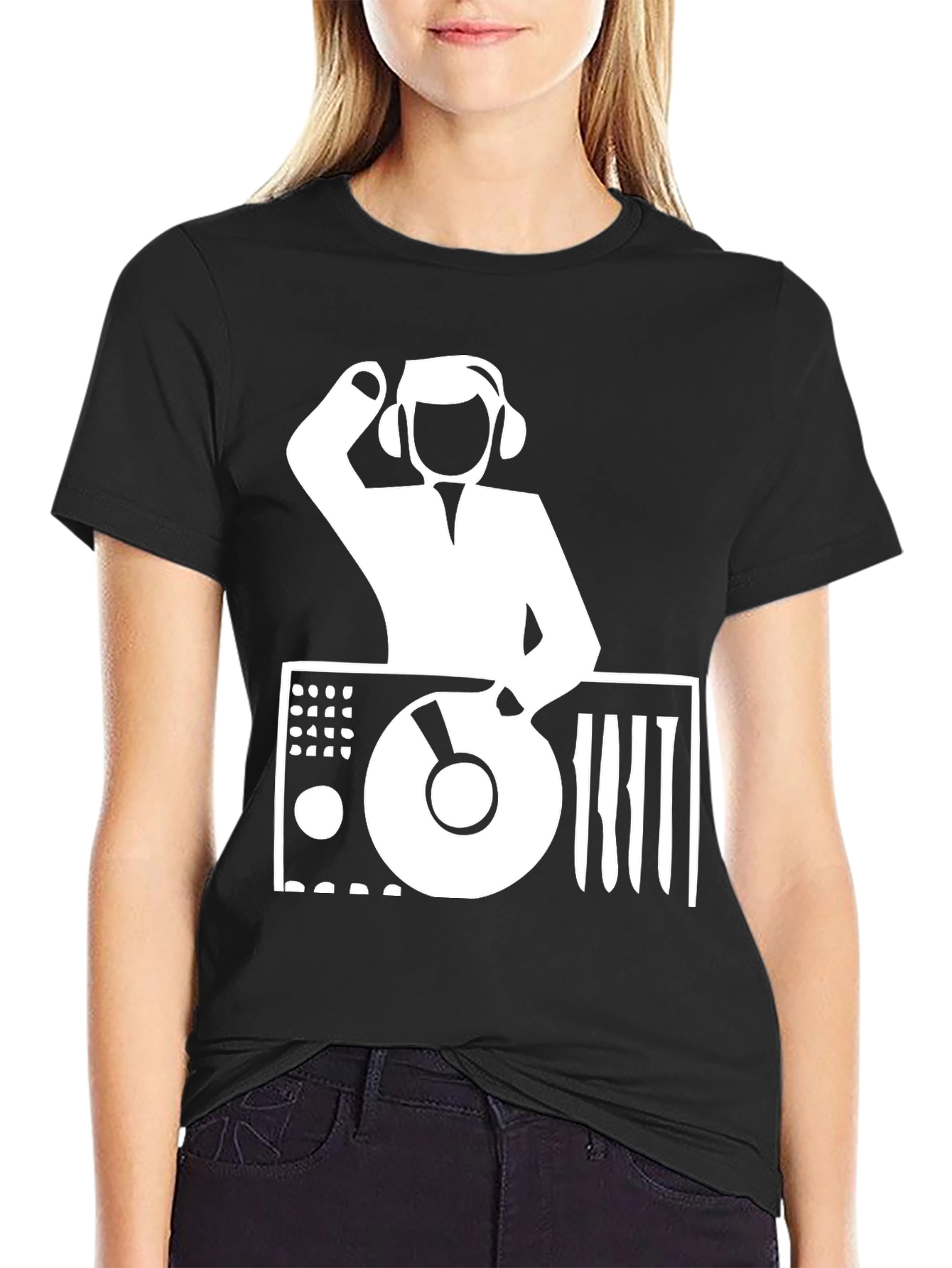 DJ Graphic T-Shirt - Black