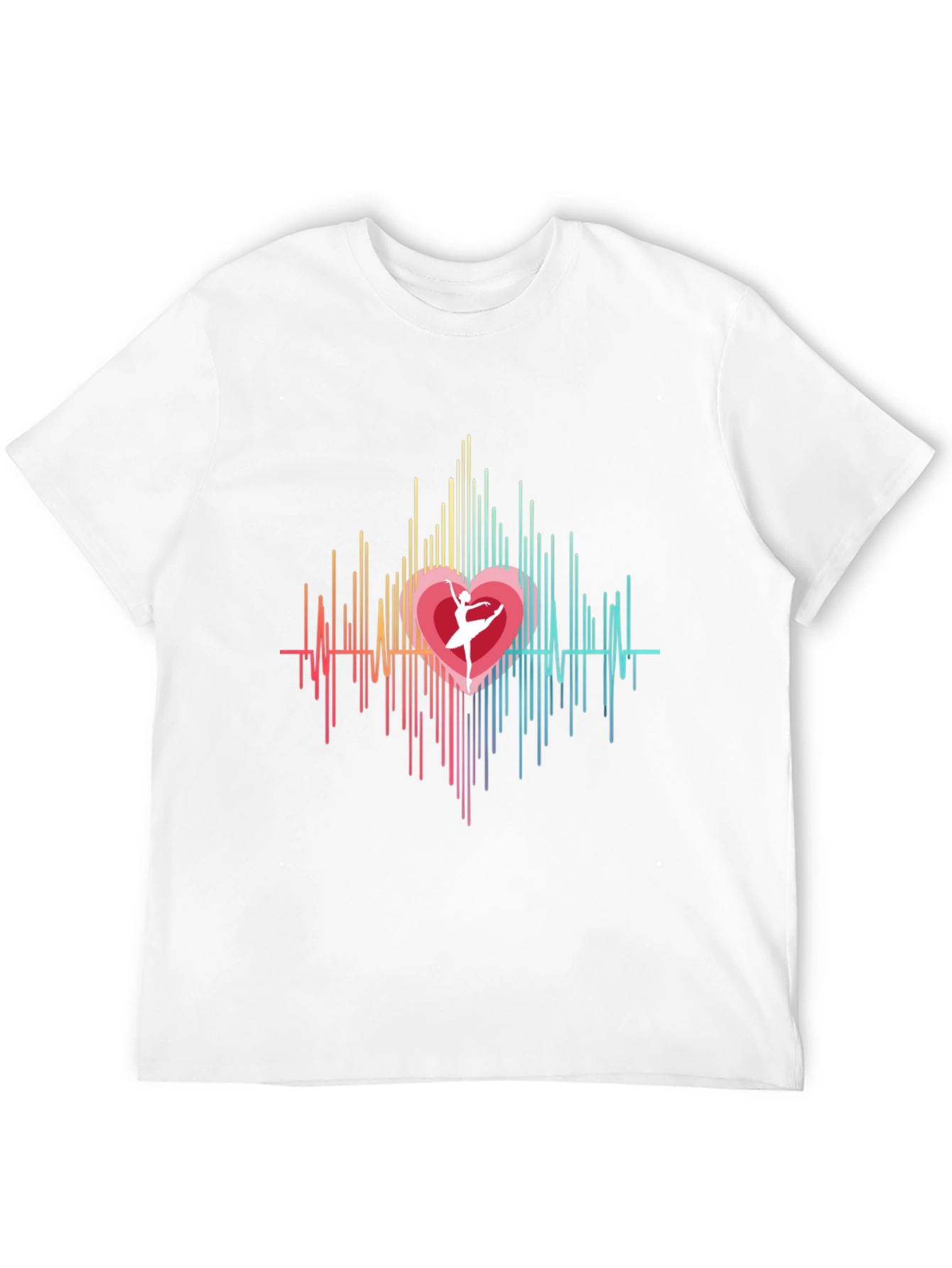 Heartbeat Ballerina Graphic Tee - Black