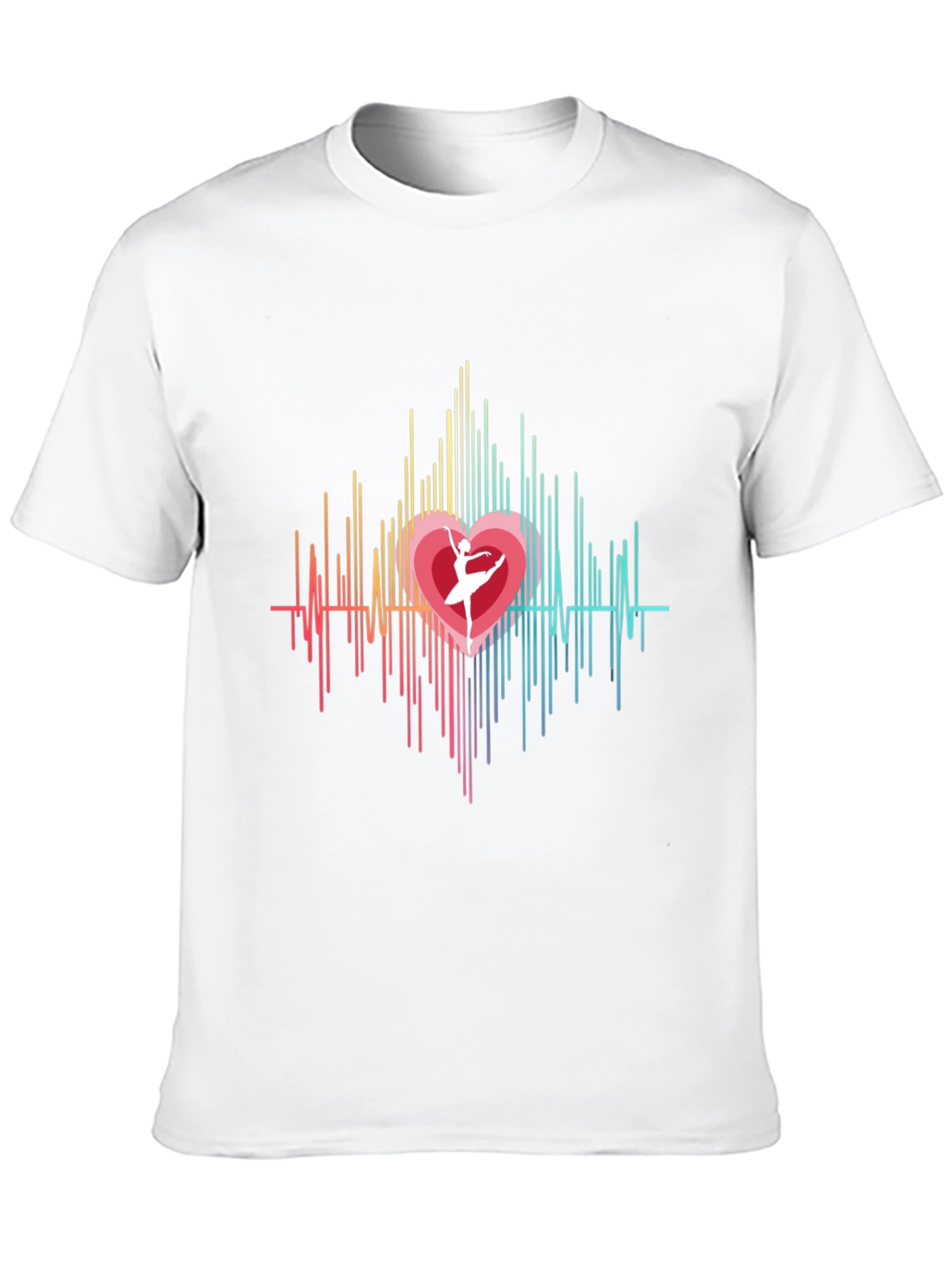 Heartbeat Ballerina Graphic Tee - Black