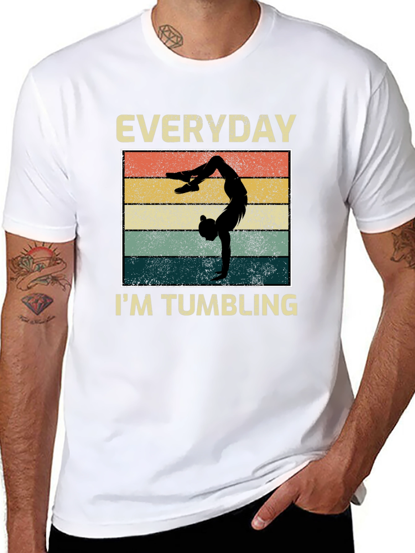 Everyday Im Tumbling Graphic Tee