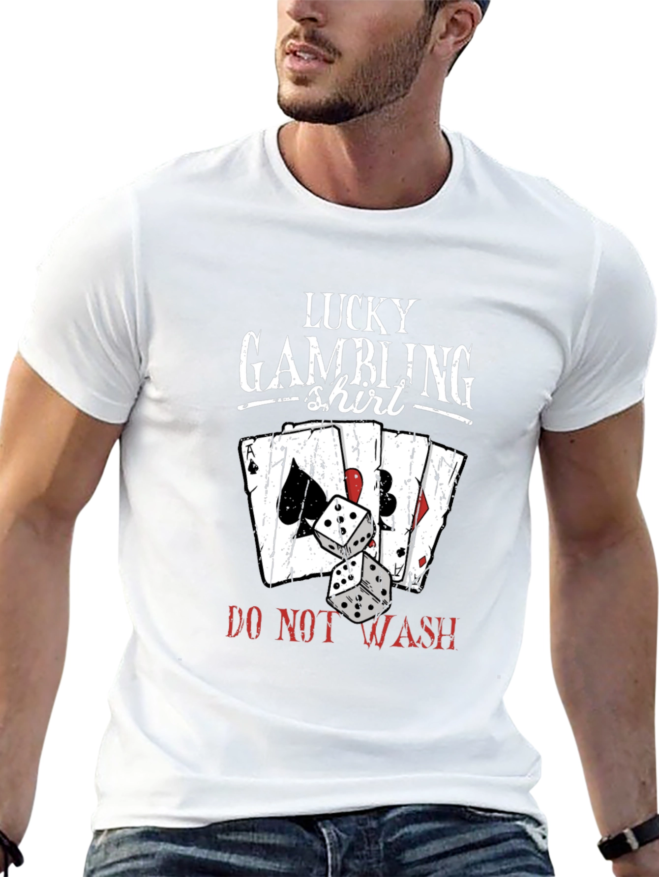 Lucky Gambling Shirt - Novelty Graphic Tee