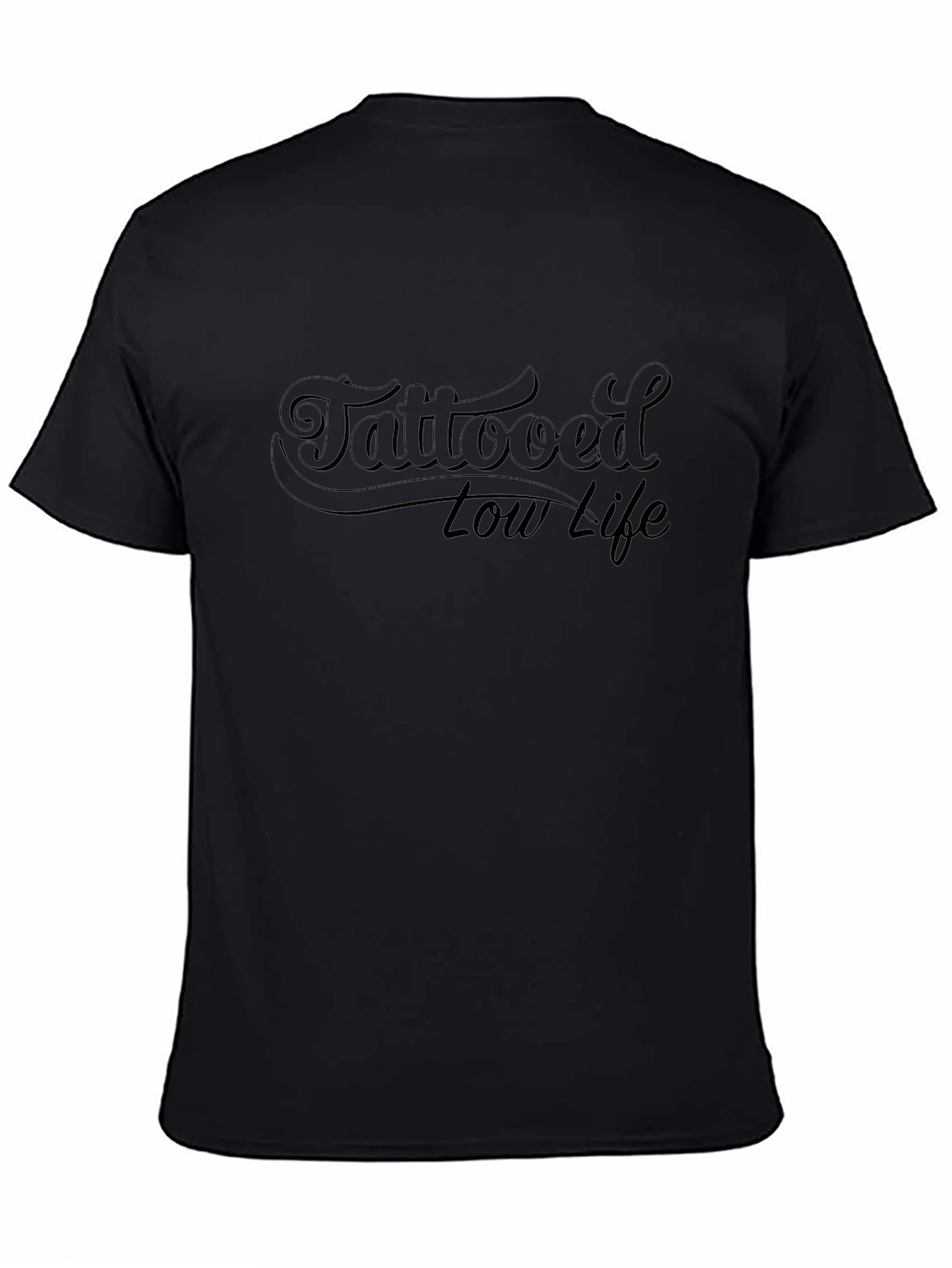 Tattooed Low Life Graphic T-Shirt - Black