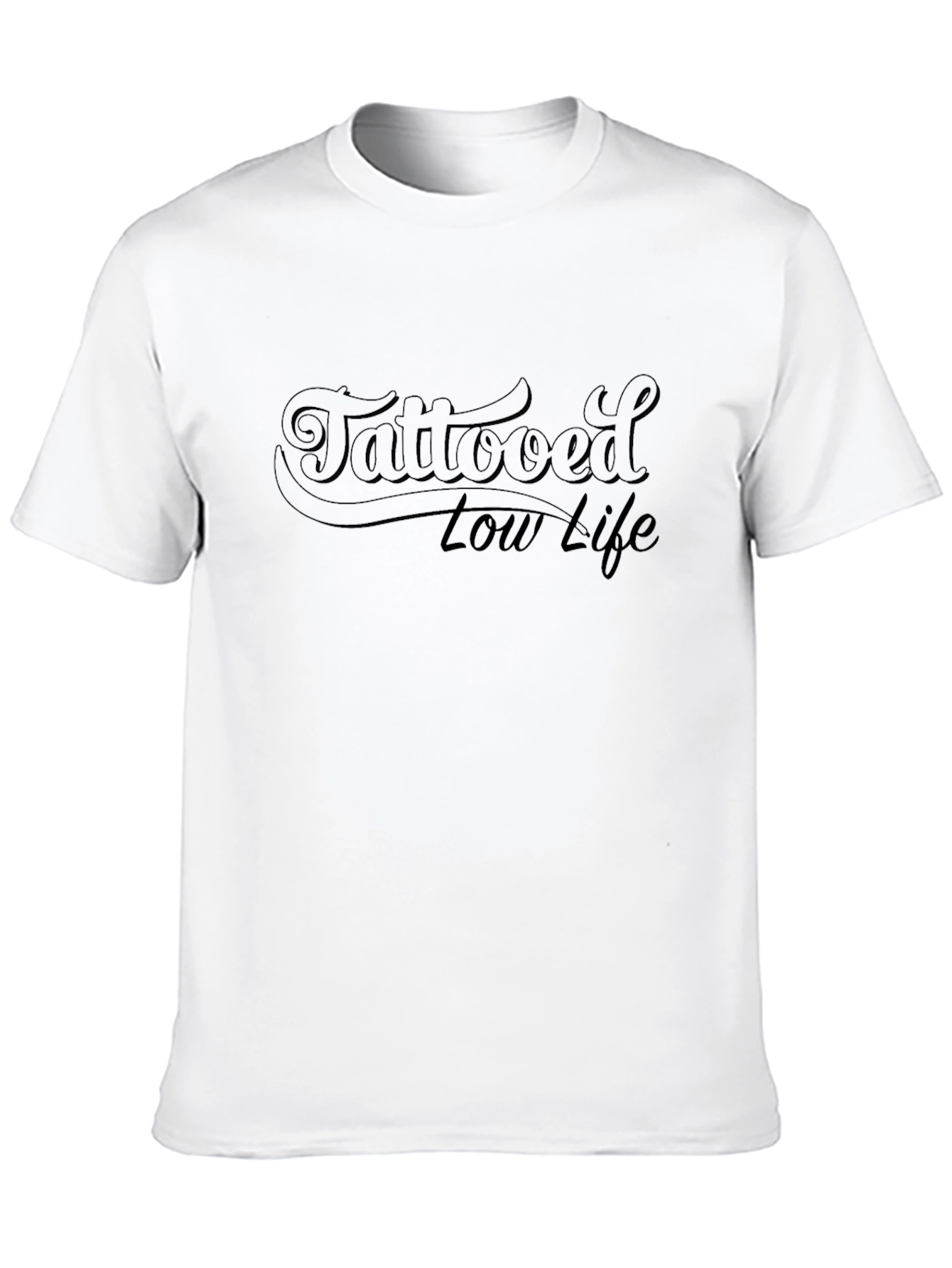 Tattooed Low Life Graphic T-Shirt - Black
